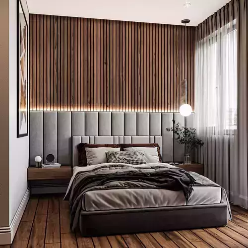 Hotel Room Design 3D model