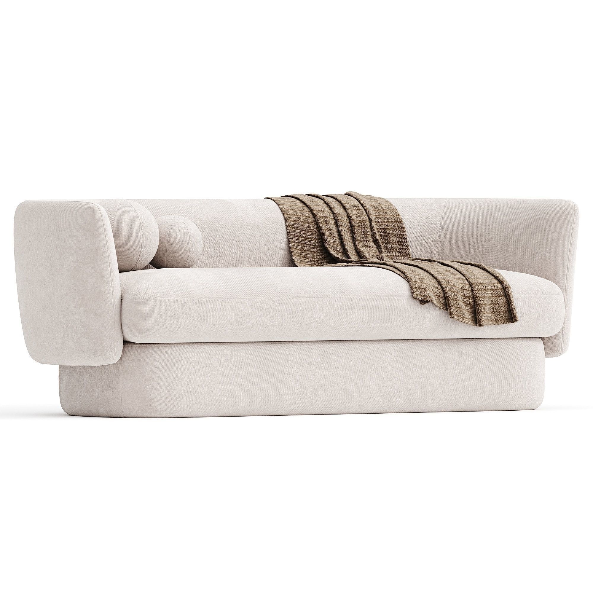 Wingrove 63 Round Arm Loveseat sofa  3D model_1