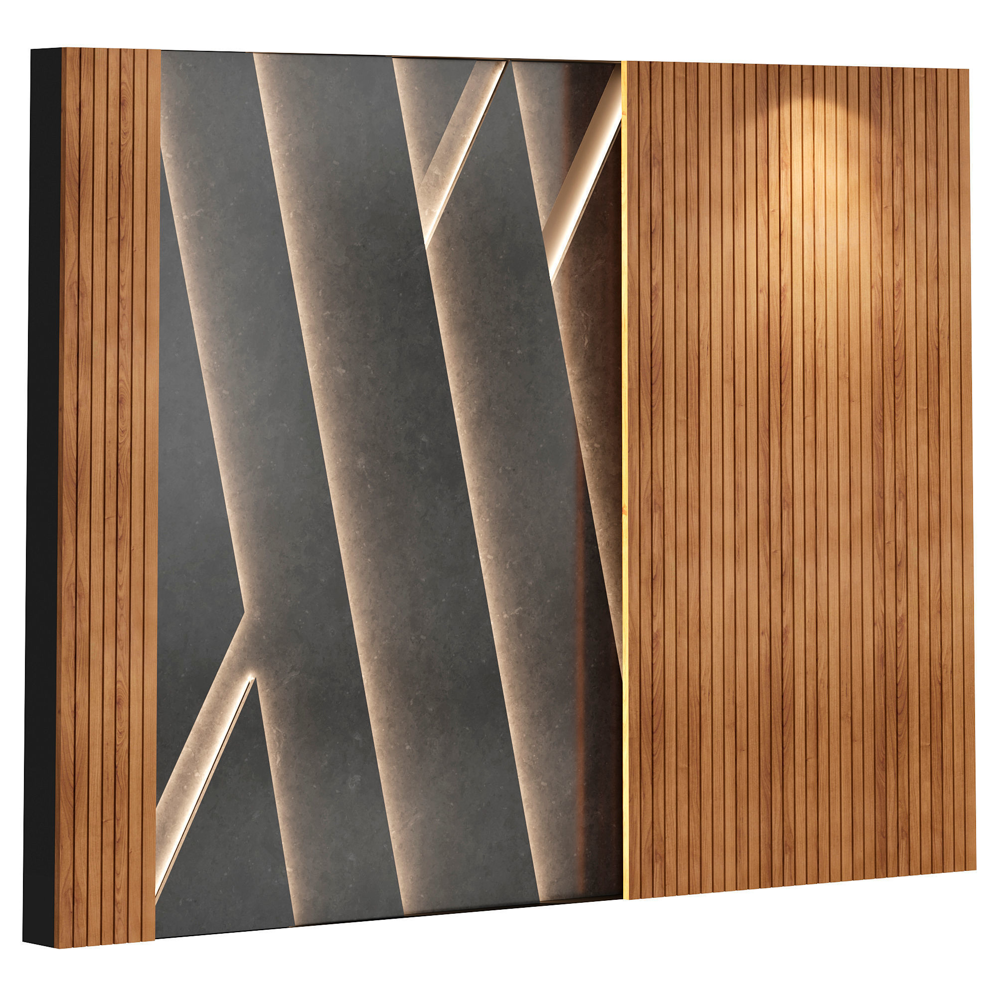 Wall panels 002 3D model_1
