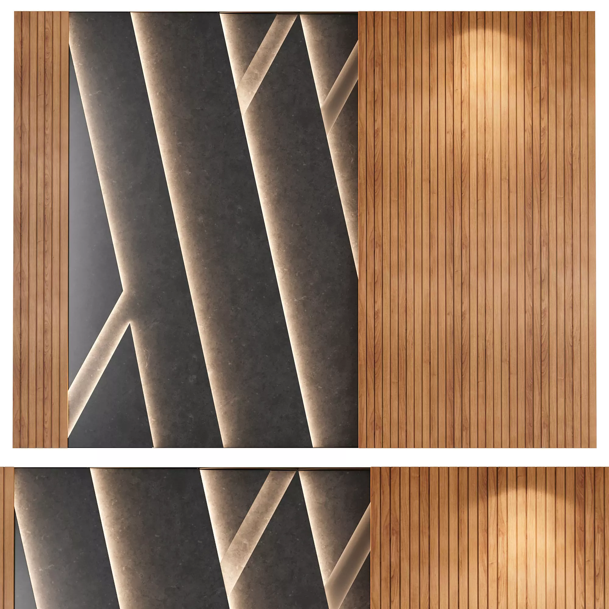 Wall panels 002 3D model_0