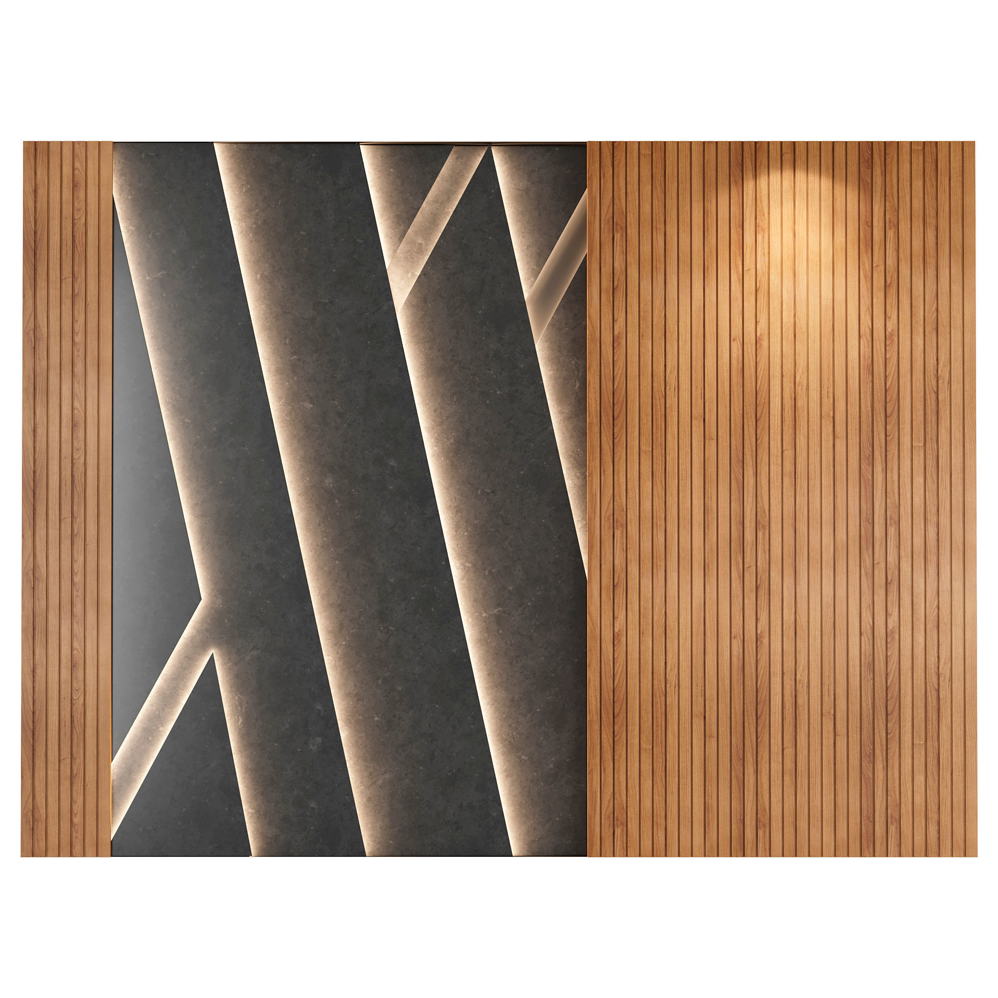 Wall panels 002 3D model_2