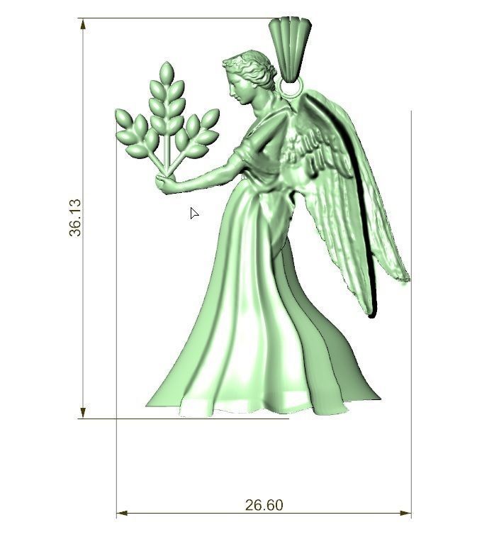 GEMINI PEANDANT  3D print model_4