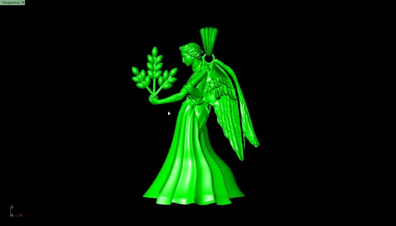 GEMINI PEANDANT  3D print model_7