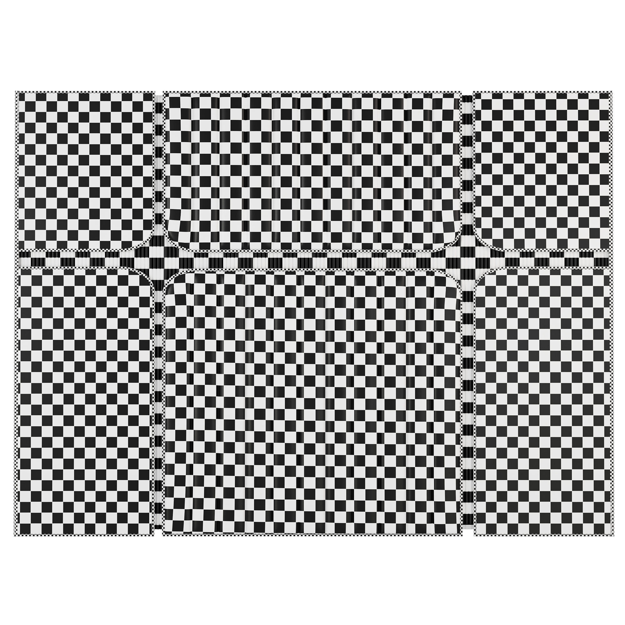 Wall panels 003 3D model_3