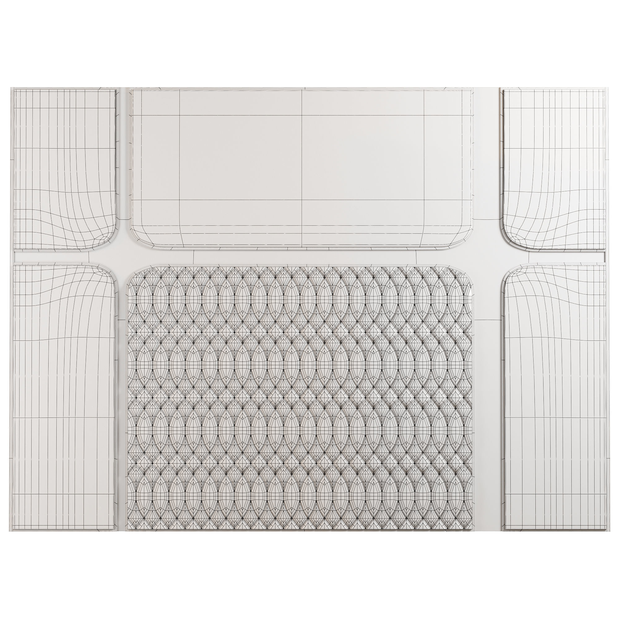 Wall panels 011 3D model_3