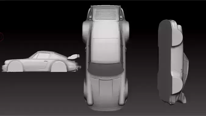 3D PRINTING MODEL OF A PORSCHE CAR   3D print model