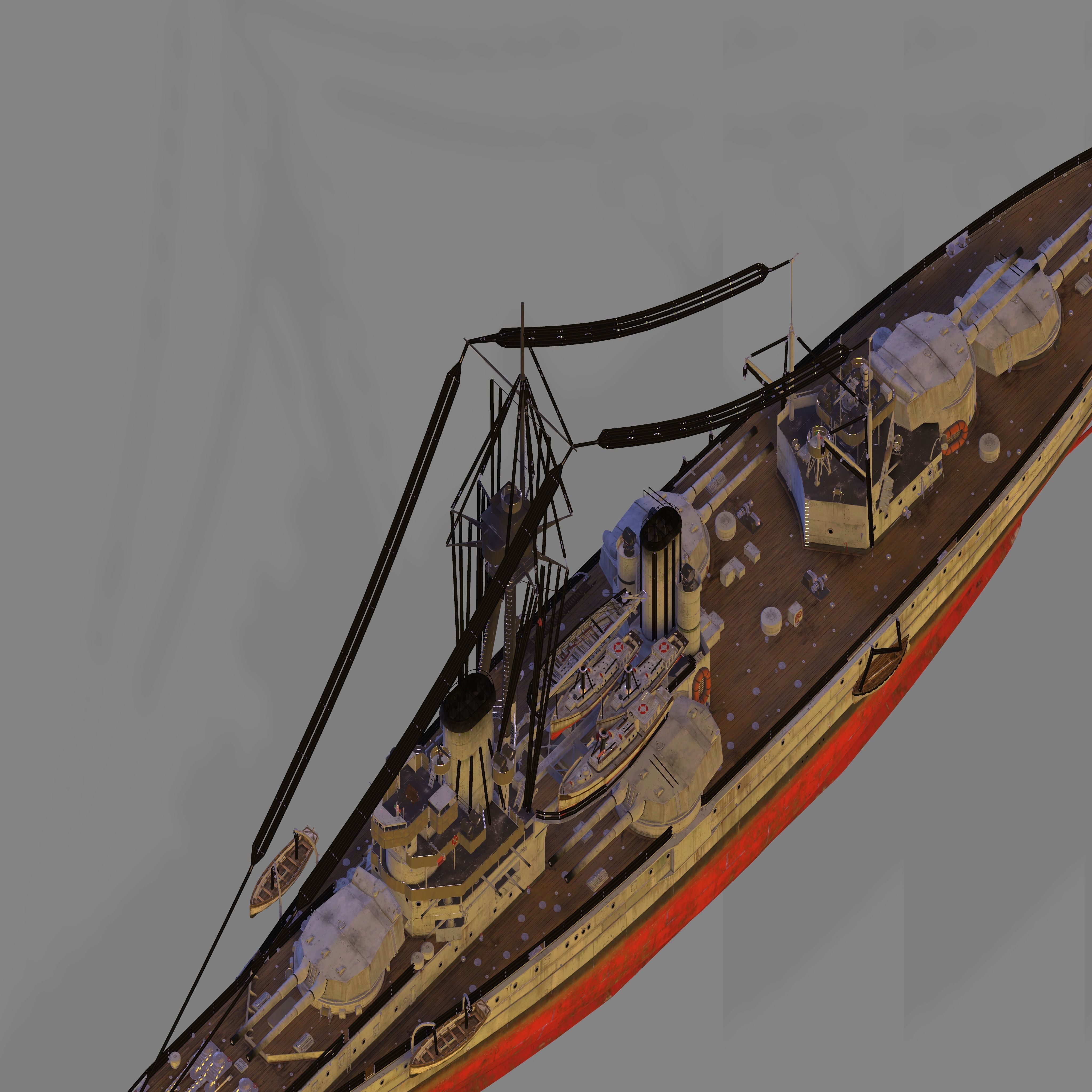 HMS Colossus 3D model_2