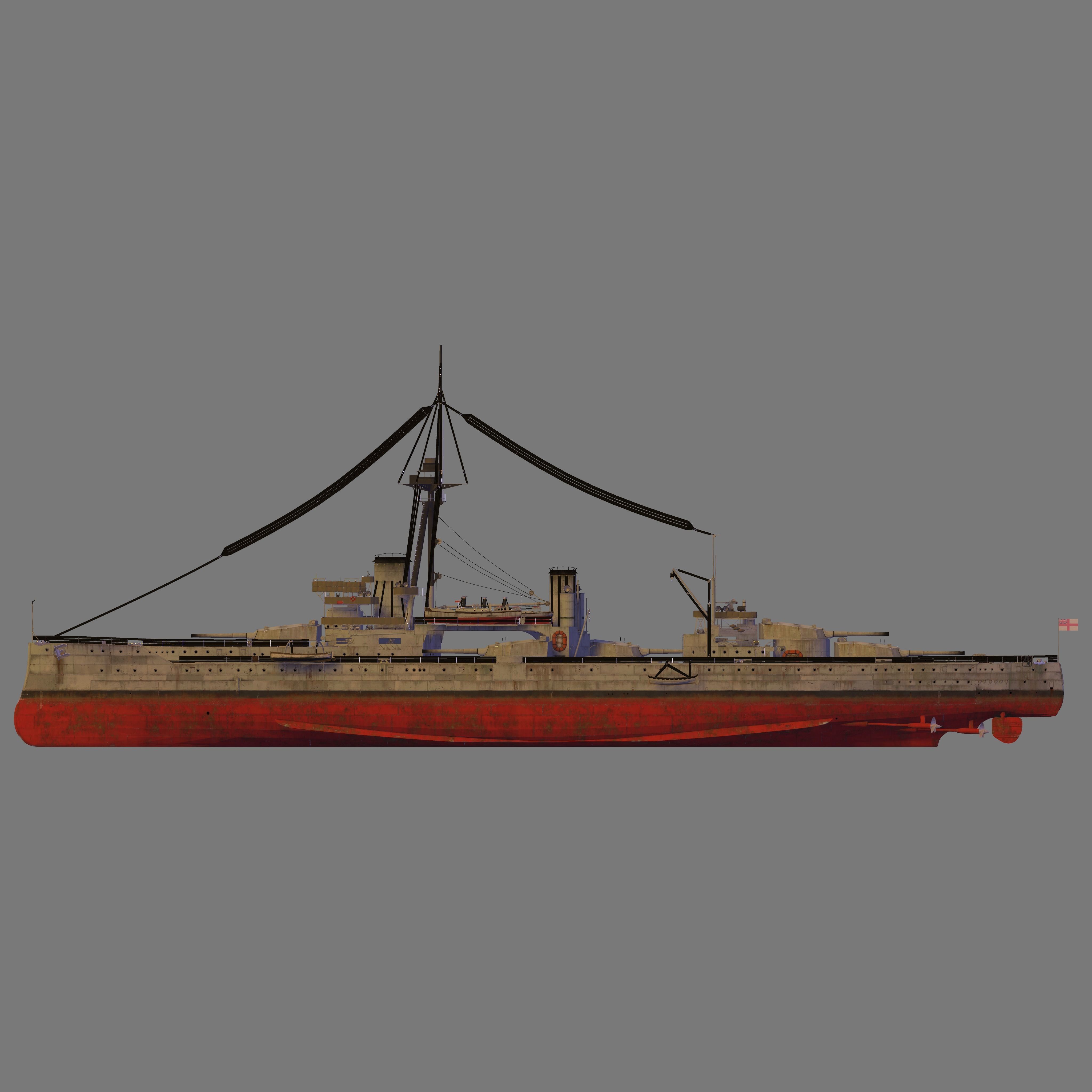 HMS Colossus 3D model_4