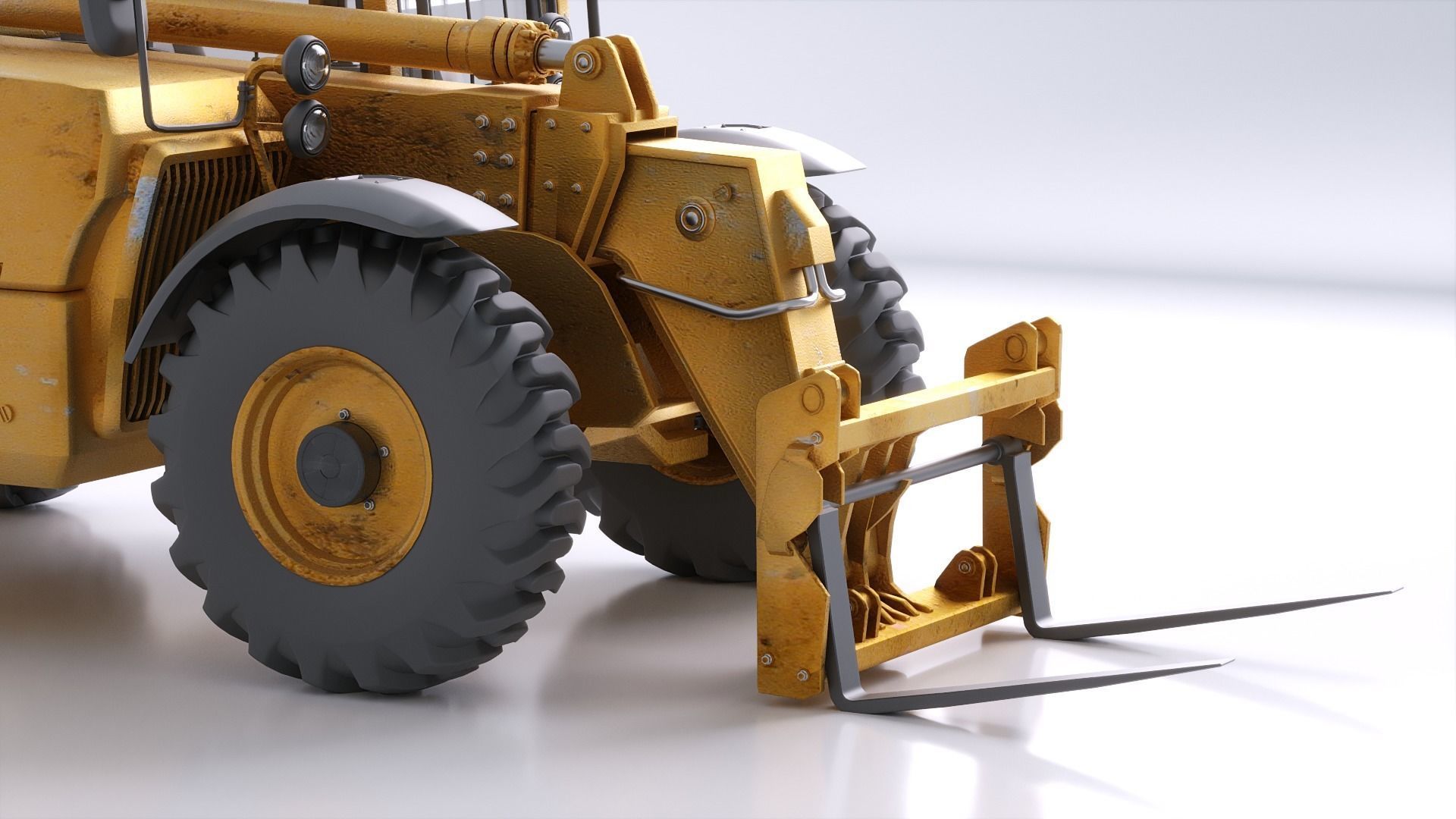 Photorealistic Telehandler 3D Model - Elevate Your Designs 3D model_22