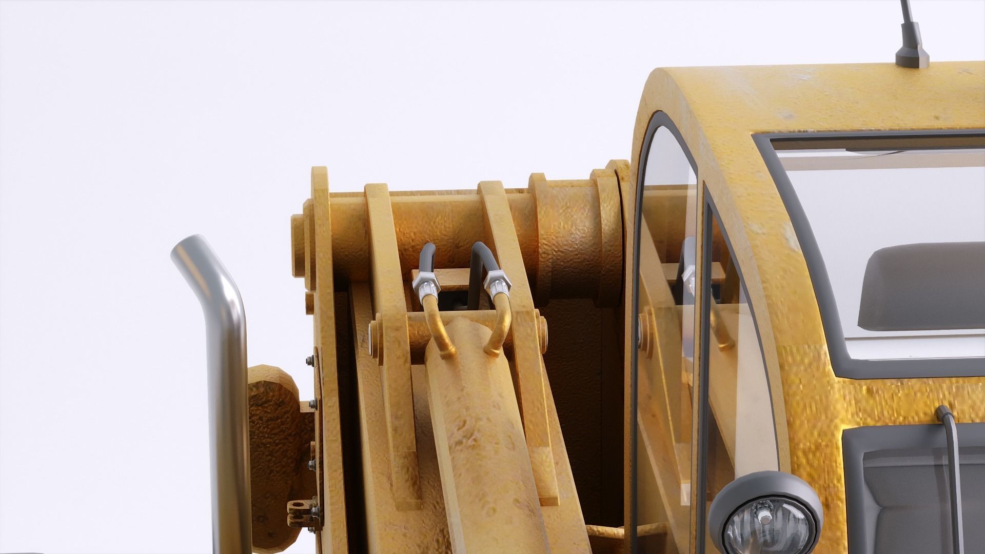 Photorealistic Telehandler 3D Model - Elevate Your Designs 3D model_32