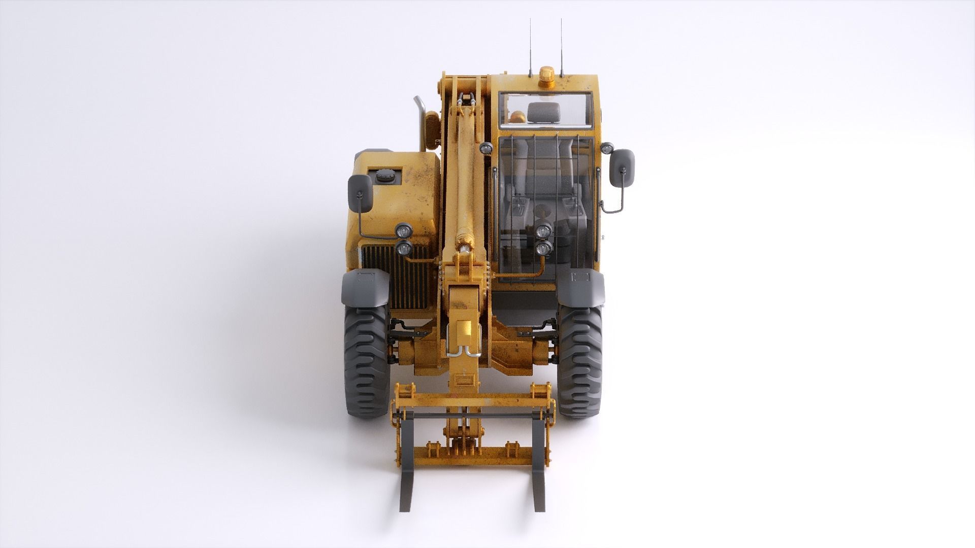 Photorealistic Telehandler 3D Model - Elevate Your Designs 3D model_16