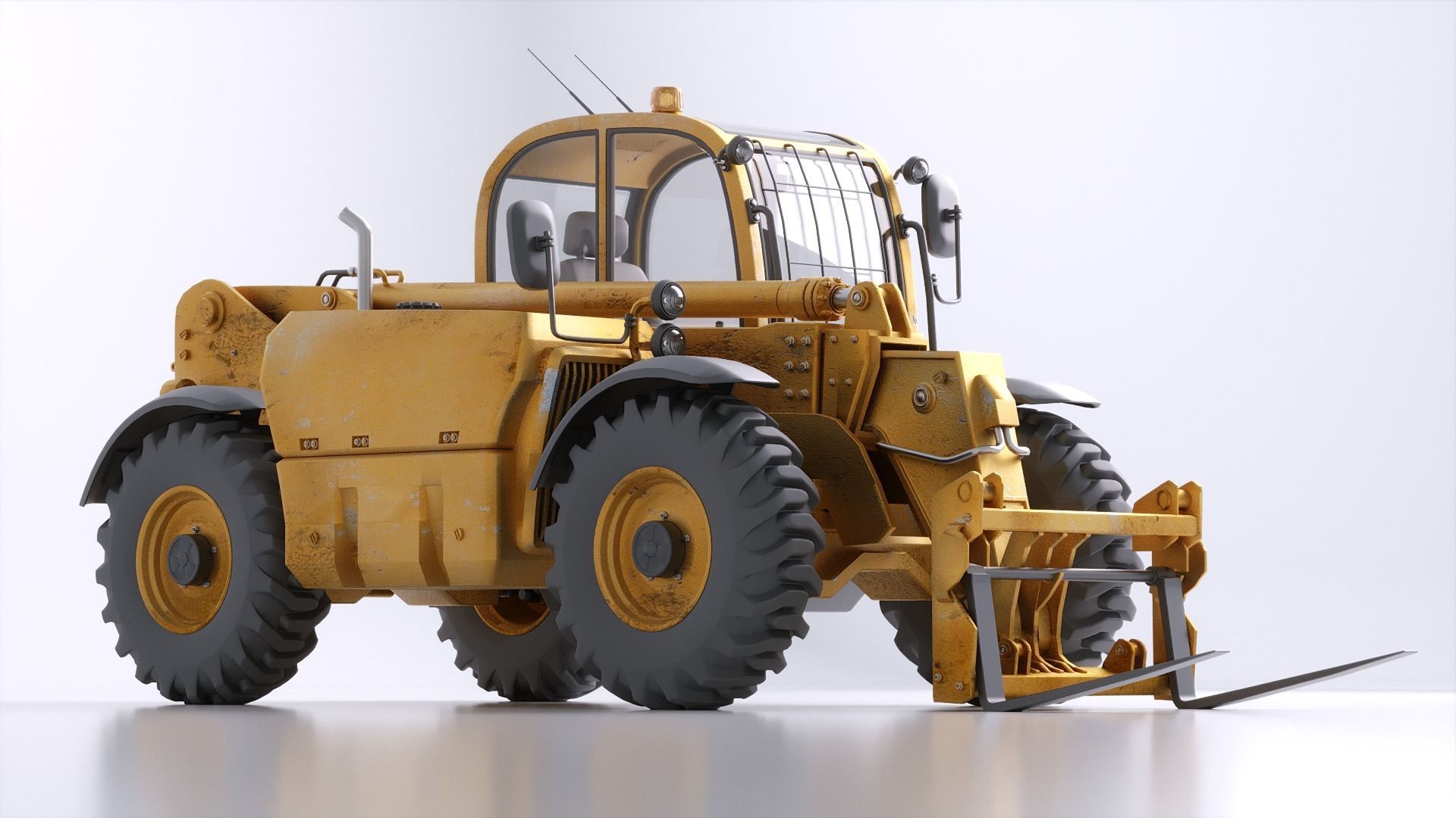Photorealistic Telehandler 3D Model - Elevate Your Designs 3D model_26