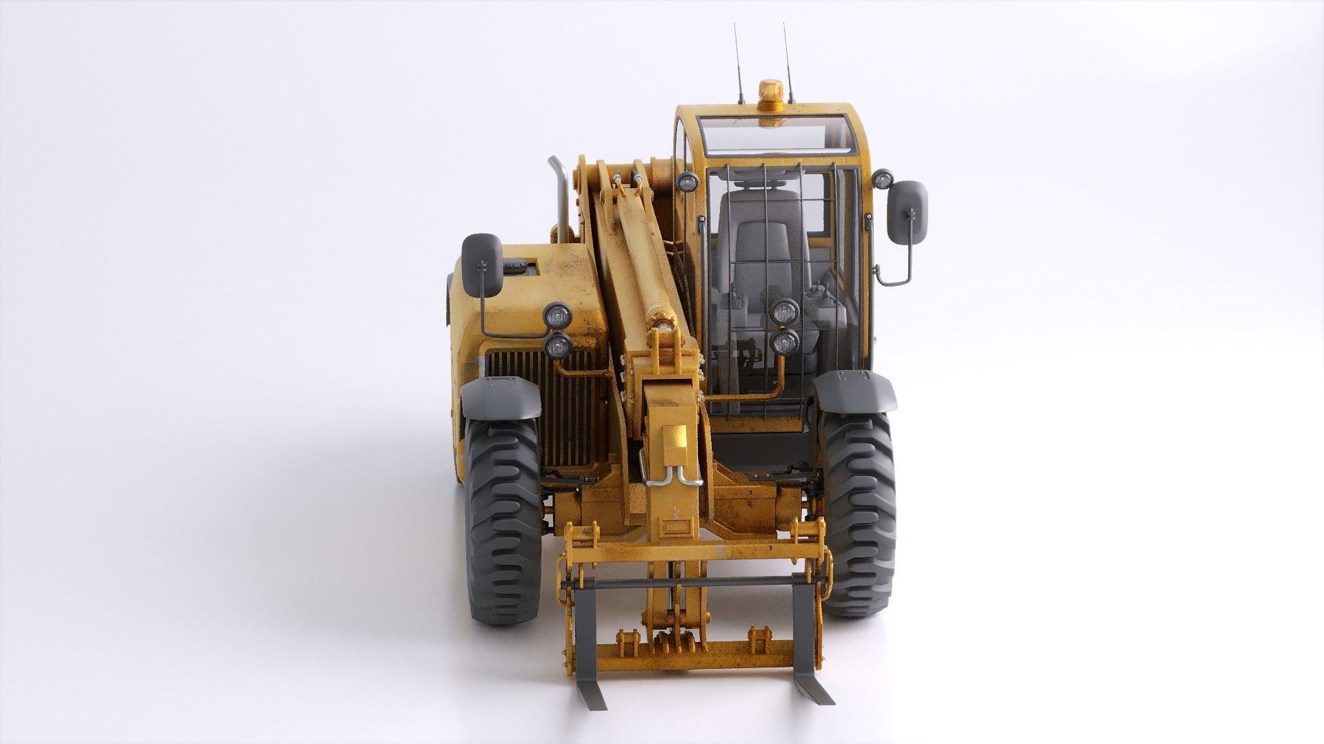 Photorealistic Telehandler 3D Model - Elevate Your Designs 3D model_23