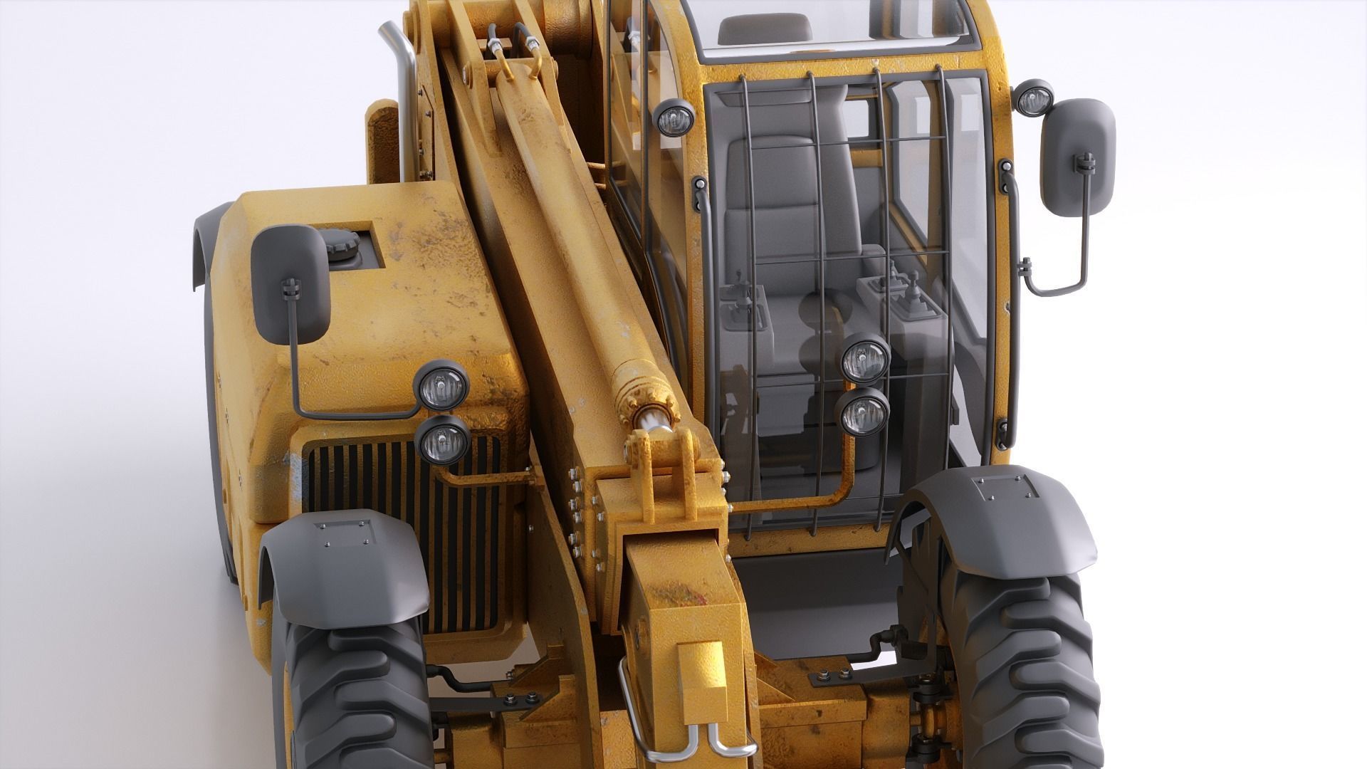 Photorealistic Telehandler 3D Model - Elevate Your Designs 3D model_28