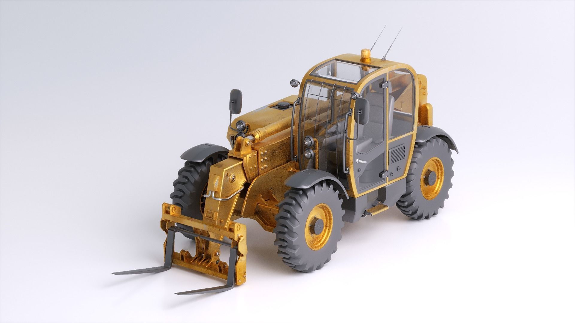Photorealistic Telehandler 3D Model - Elevate Your Designs 3D model_20