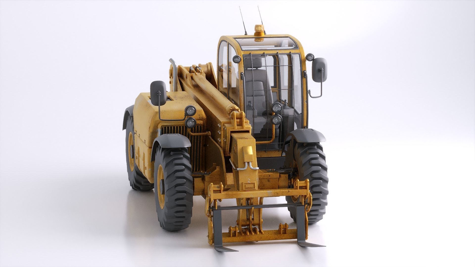 Photorealistic Telehandler 3D Model - Elevate Your Designs 3D model_24