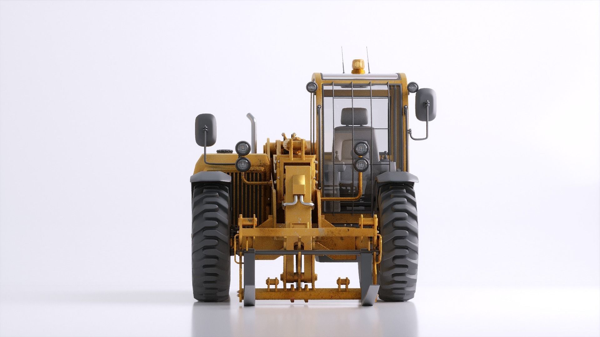 Photorealistic Telehandler 3D Model - Elevate Your Designs 3D model_21