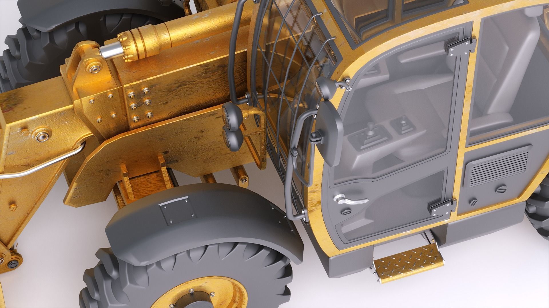 Photorealistic Telehandler 3D Model - Elevate Your Designs 3D model_34