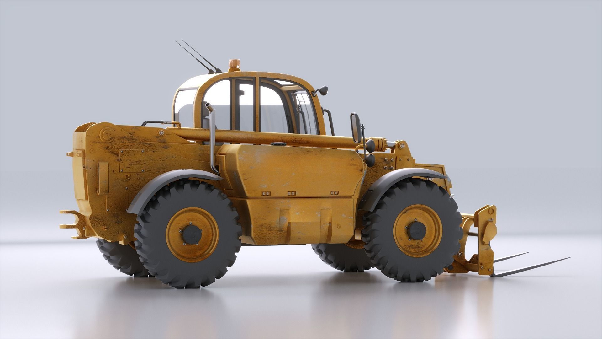 Photorealistic Telehandler 3D Model - Elevate Your Designs 3D model_29
