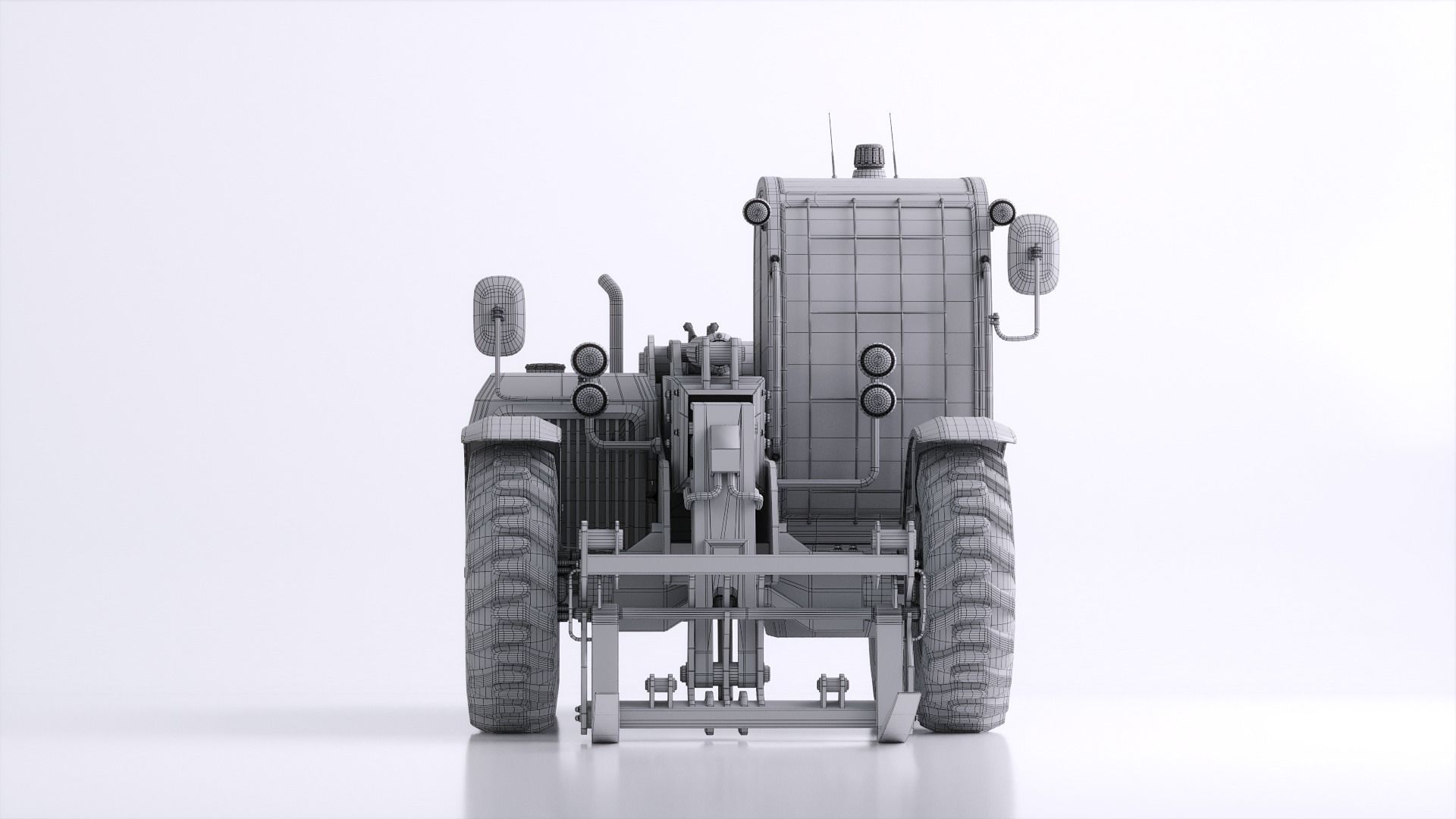 Photorealistic Telehandler 3D Model - Elevate Your Designs 3D model_38