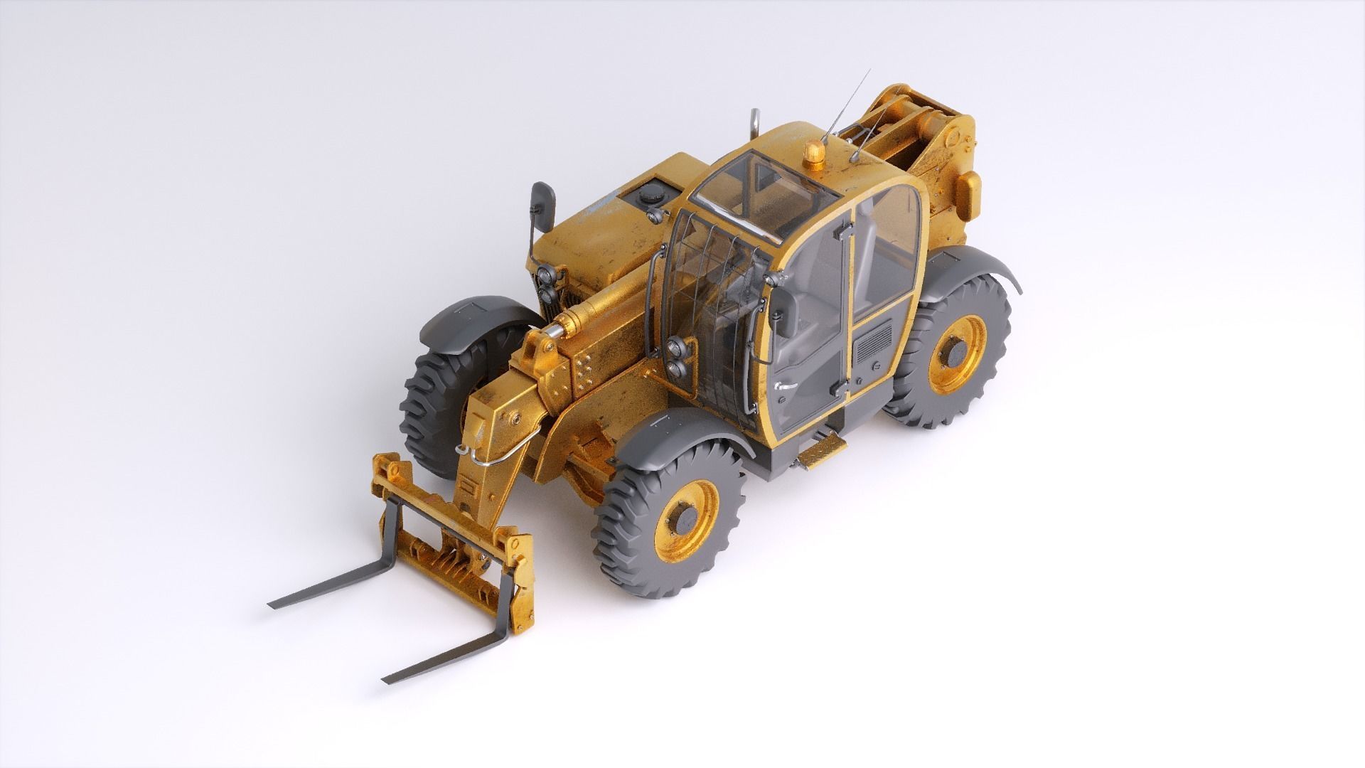 Photorealistic Telehandler 3D Model - Elevate Your Designs 3D model_17
