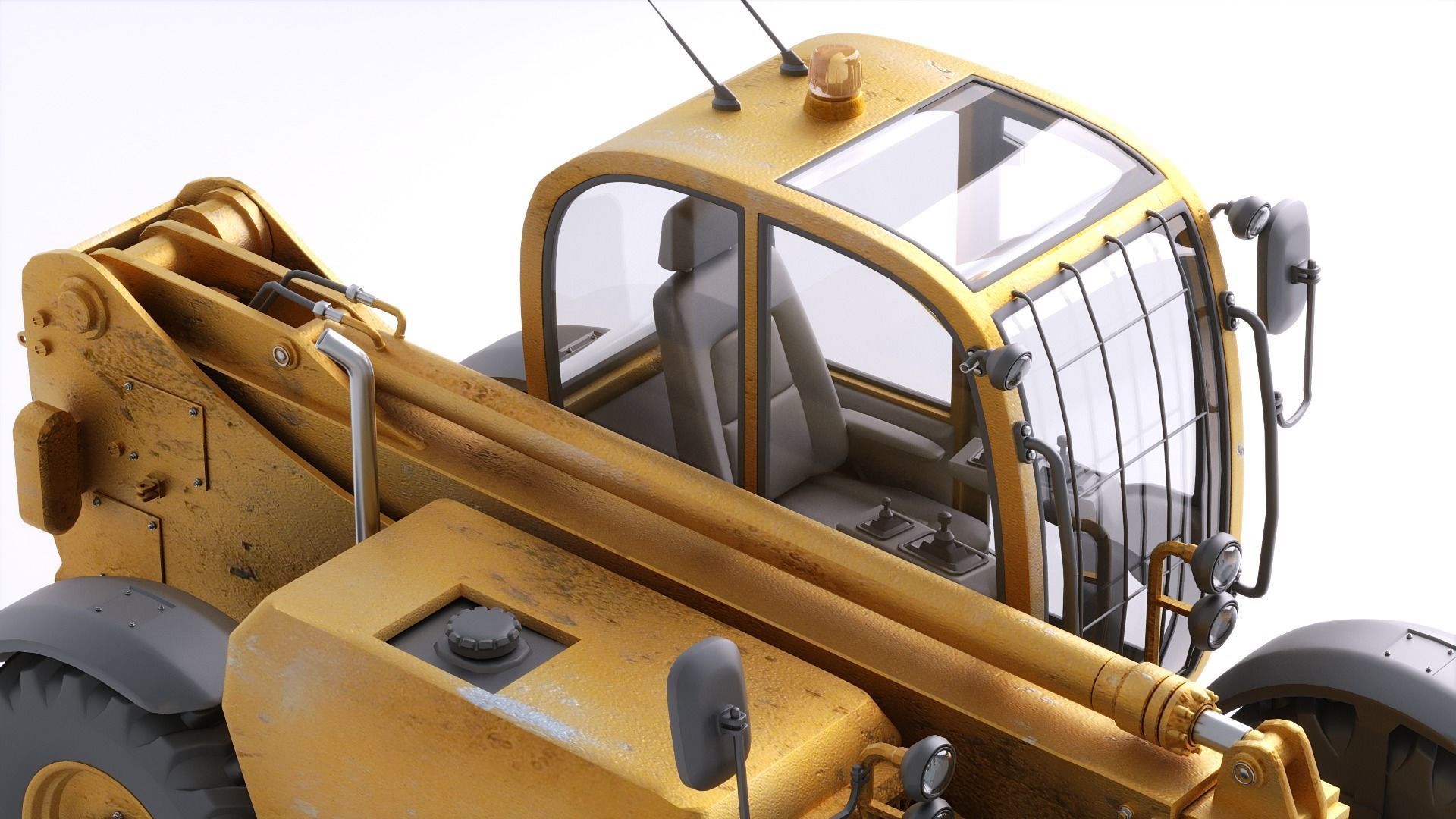 Photorealistic Telehandler 3D Model - Elevate Your Designs 3D model_30