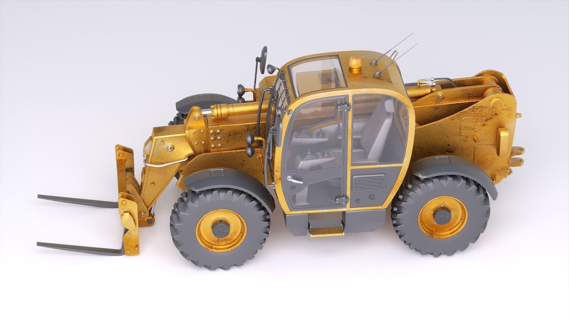 Photorealistic Telehandler 3D Model - Elevate Your Designs 3D model_25