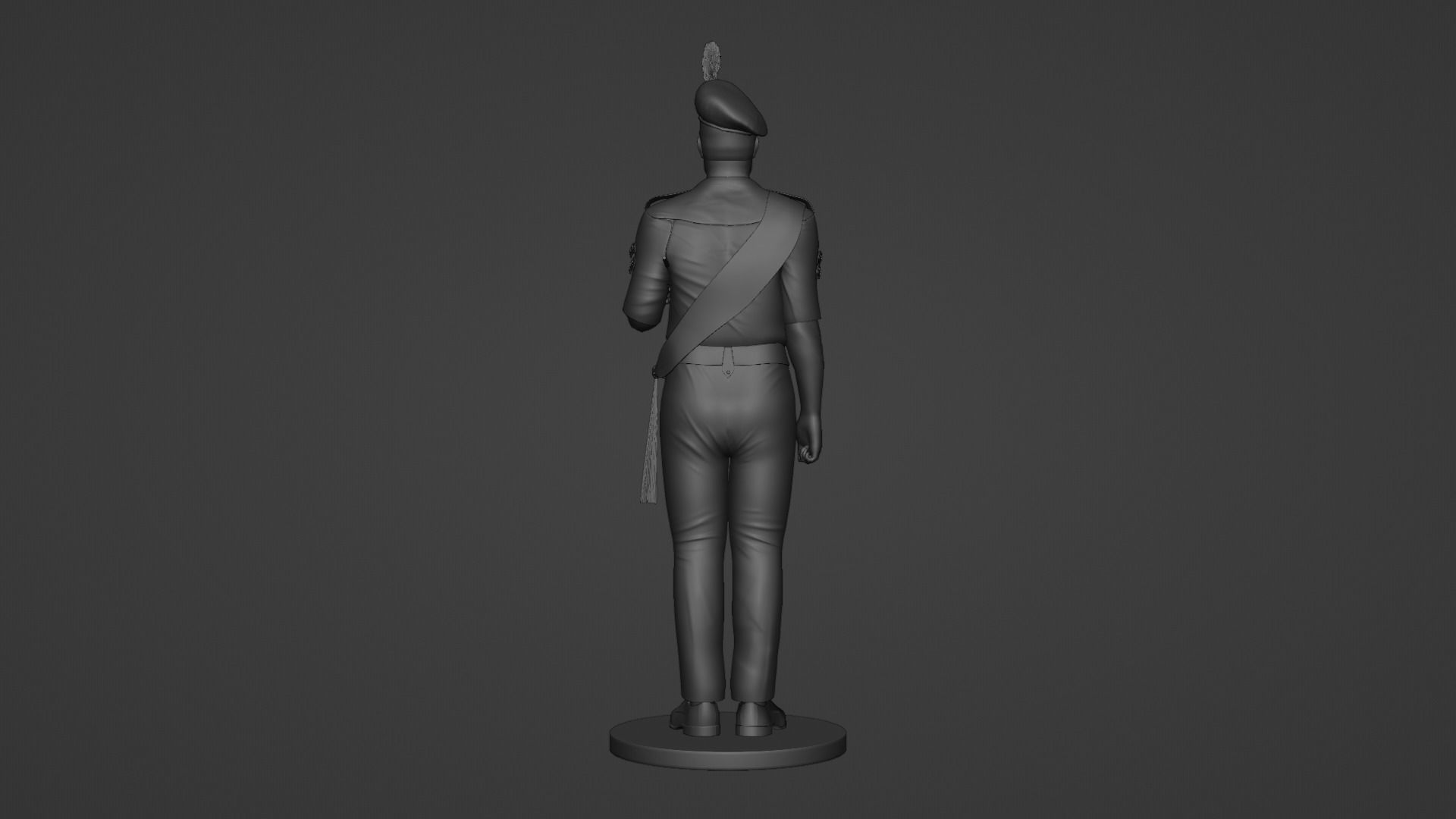 Army Officier 3D model_2