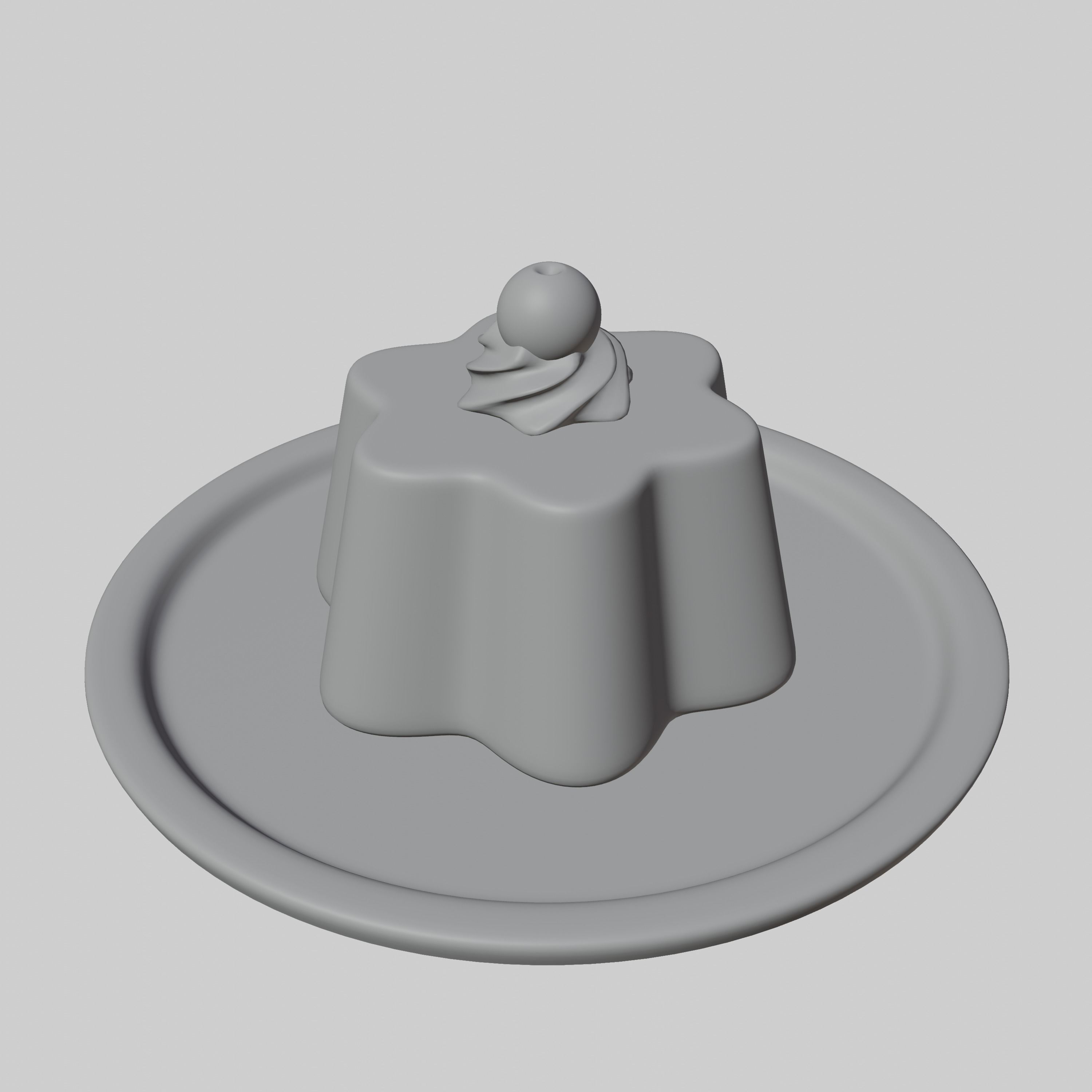 Pudding Cute 3D 3D model_4
