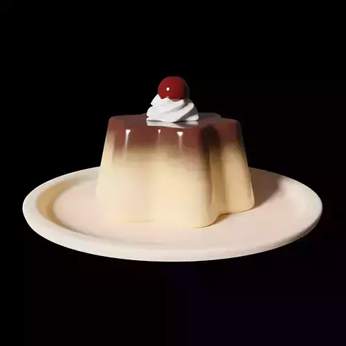 Pudding Cute 3D
