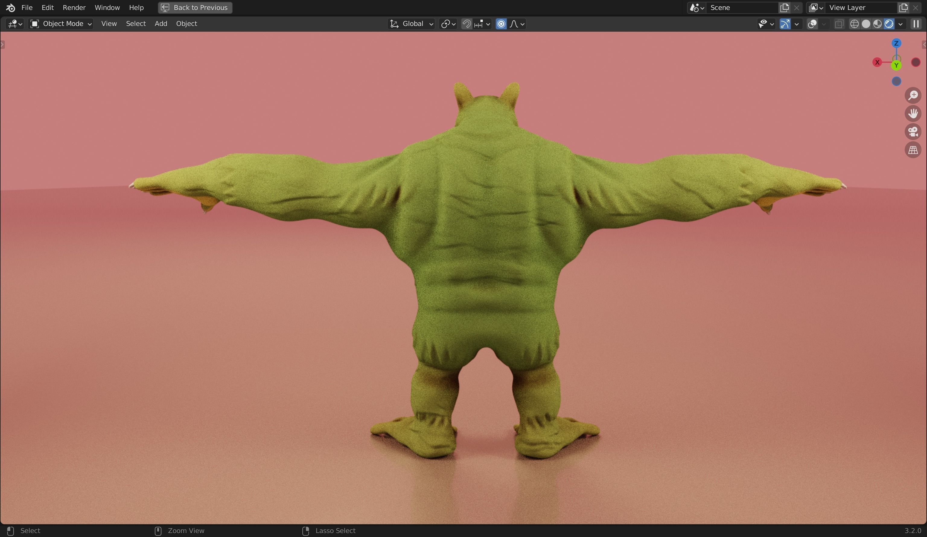 Killer Gorilla 3D Model from Classic Book Super Mouse Low-poly 3D model_18