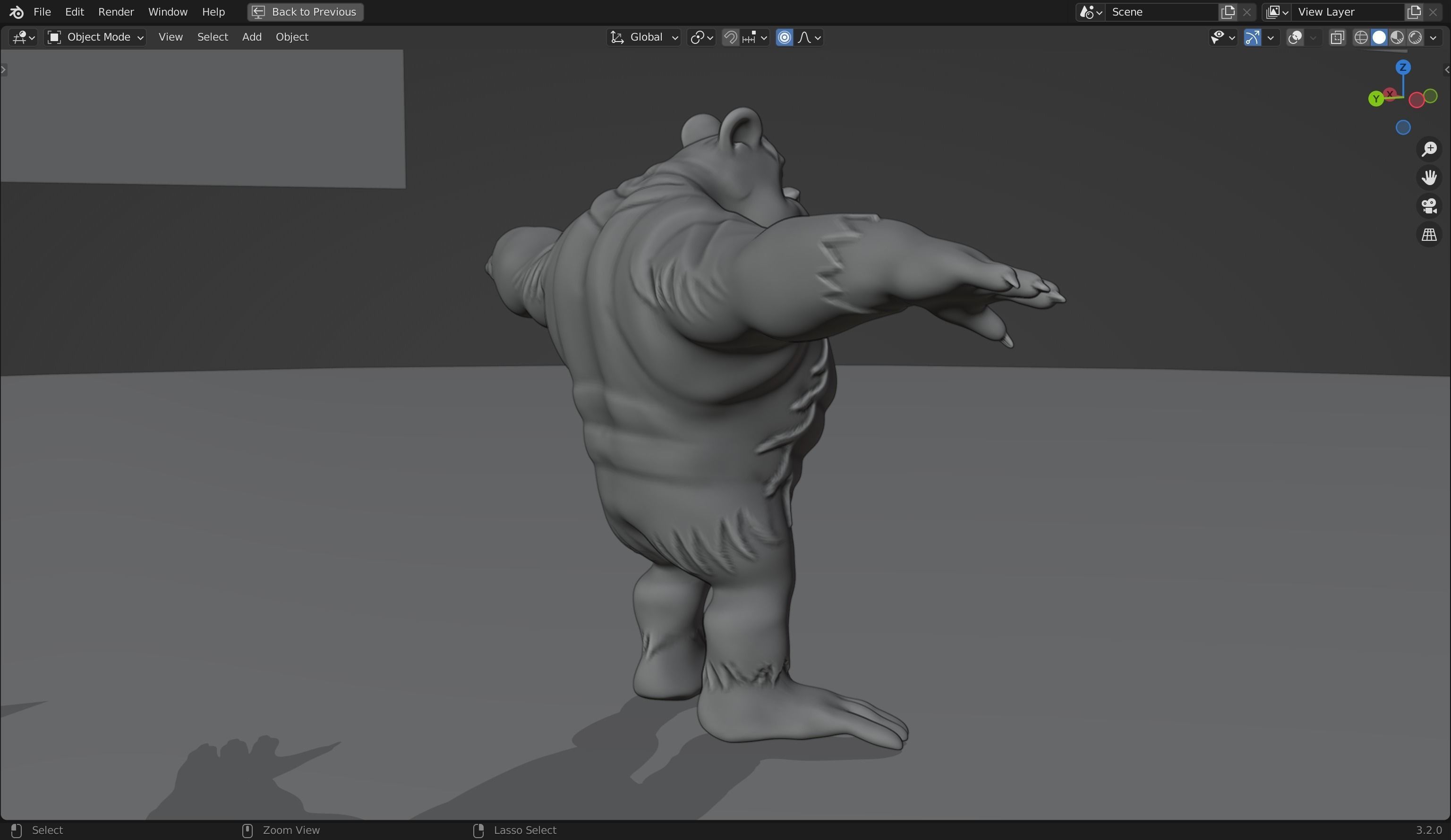 Killer Gorilla 3D Model from Classic Book Super Mouse Low-poly 3D model_9