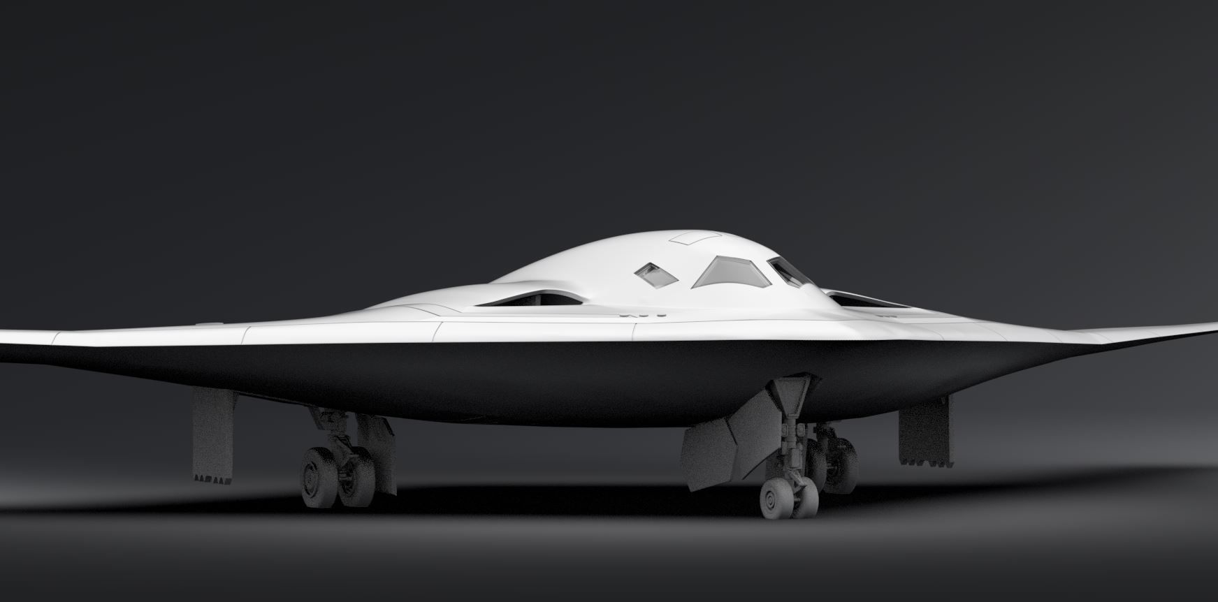 B21 Raider scale moel 3D print model_4