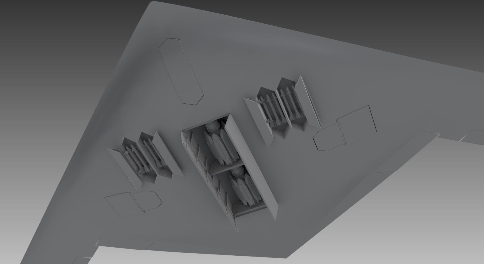 B21 Raider scale moel 3D print model_7