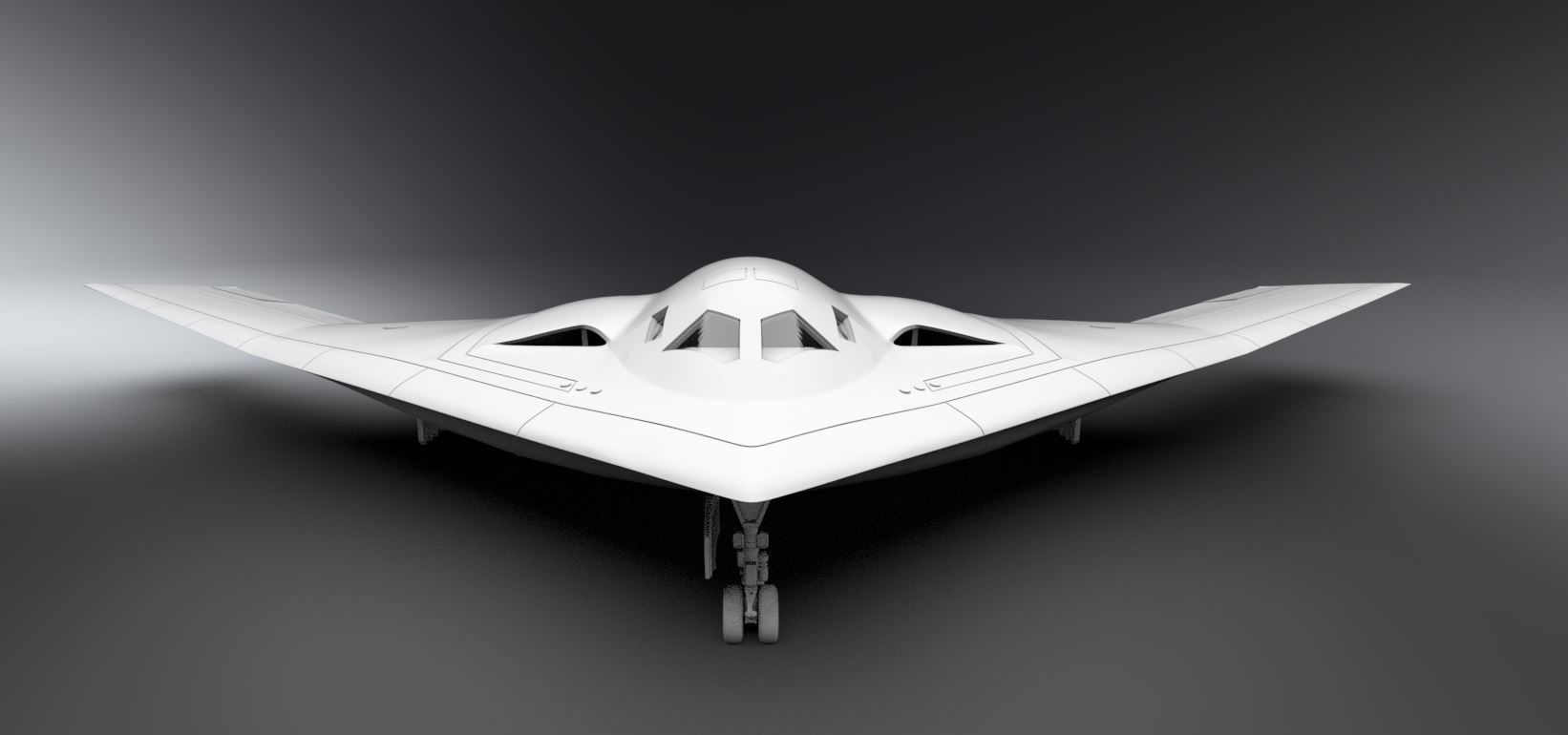 B21 Raider scale moel 3D print model_5