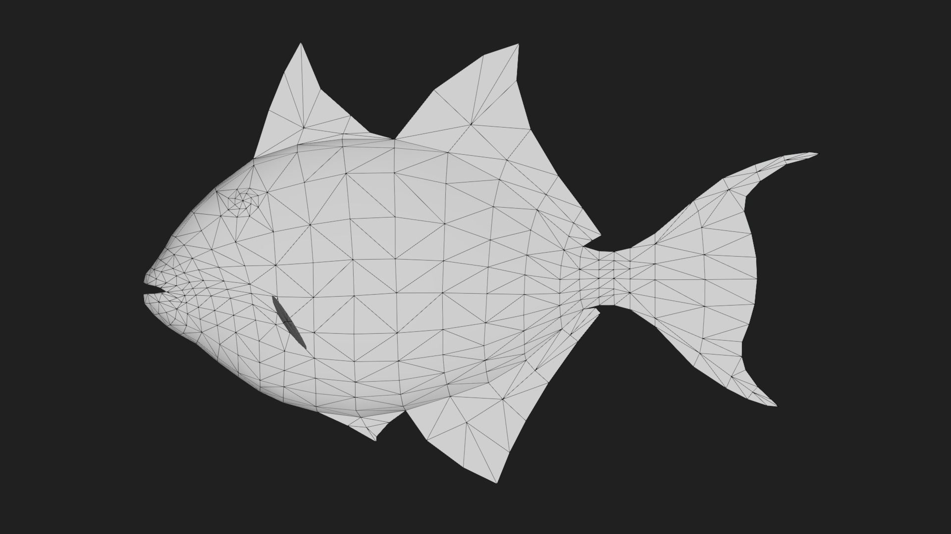 Filefish Low-poly 3D model_1