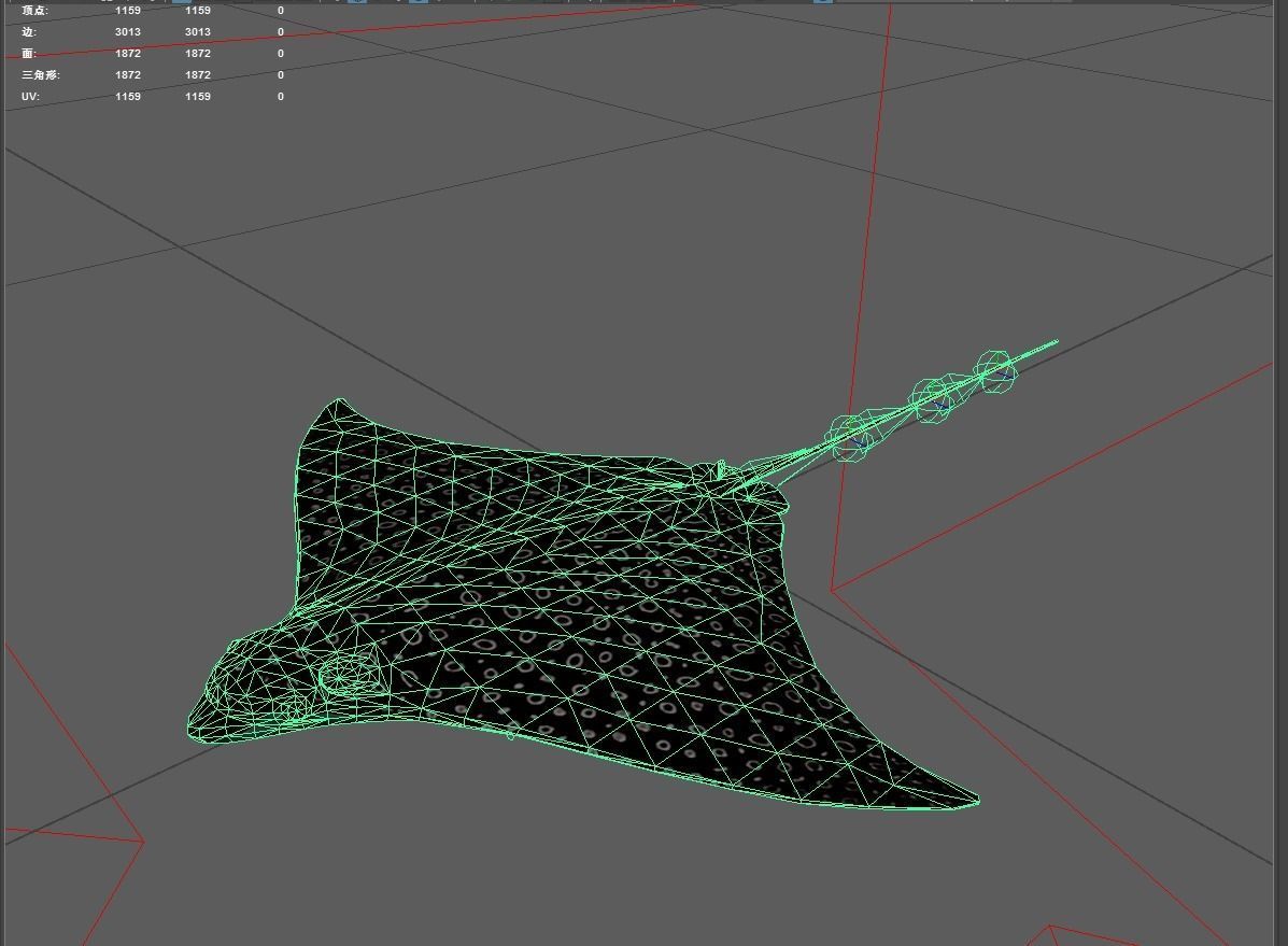 Devilfish Low-poly 3D model_4