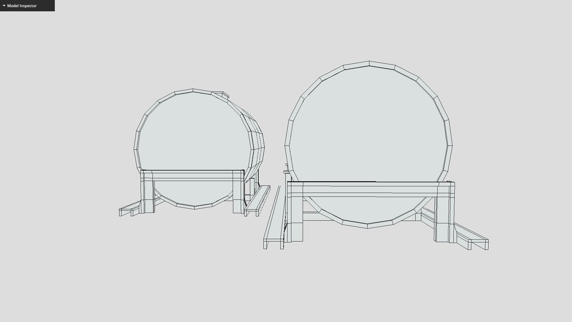 Old Tank Low-poly 3D model_9