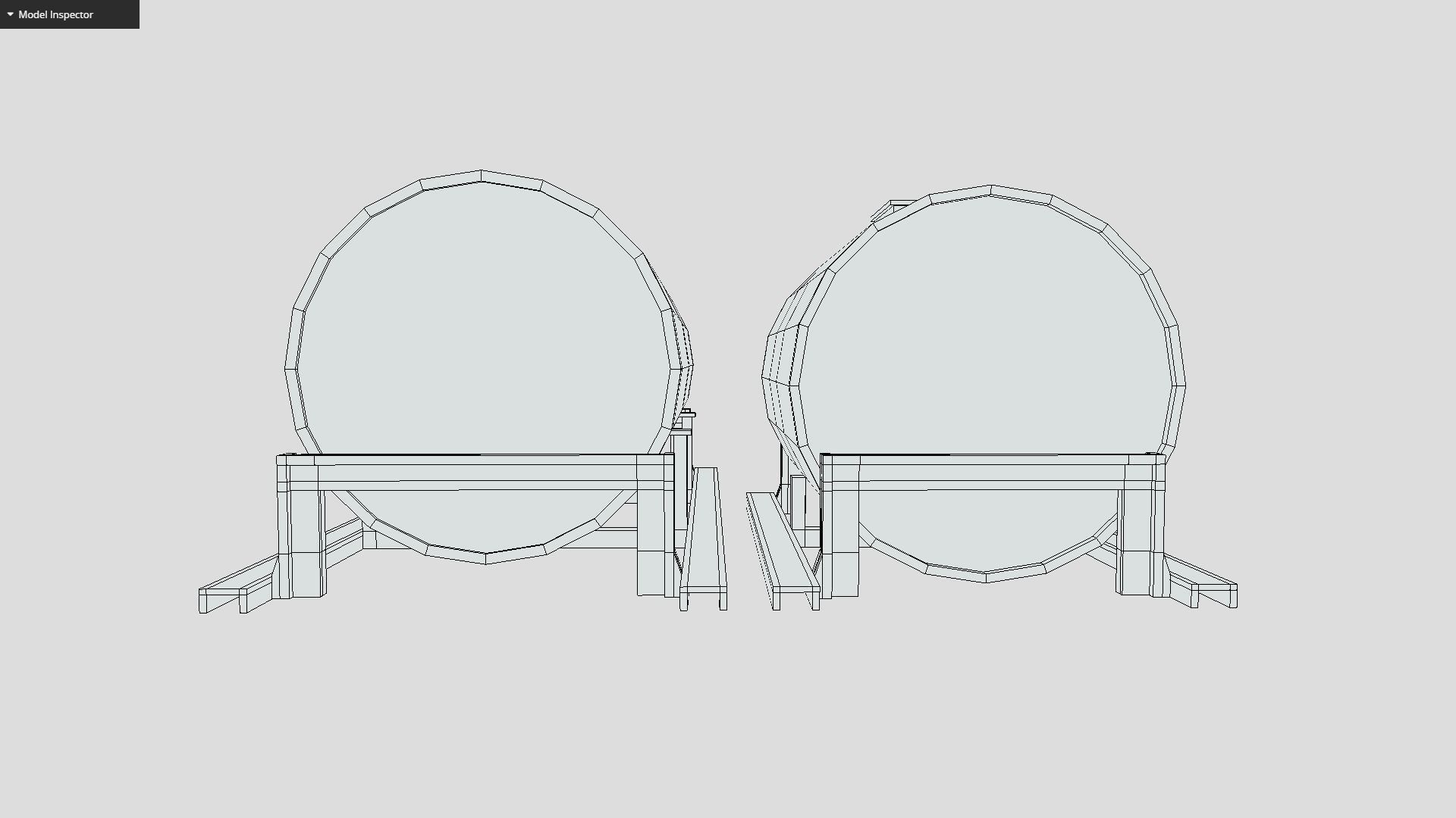 Old Tank Low-poly 3D model_6