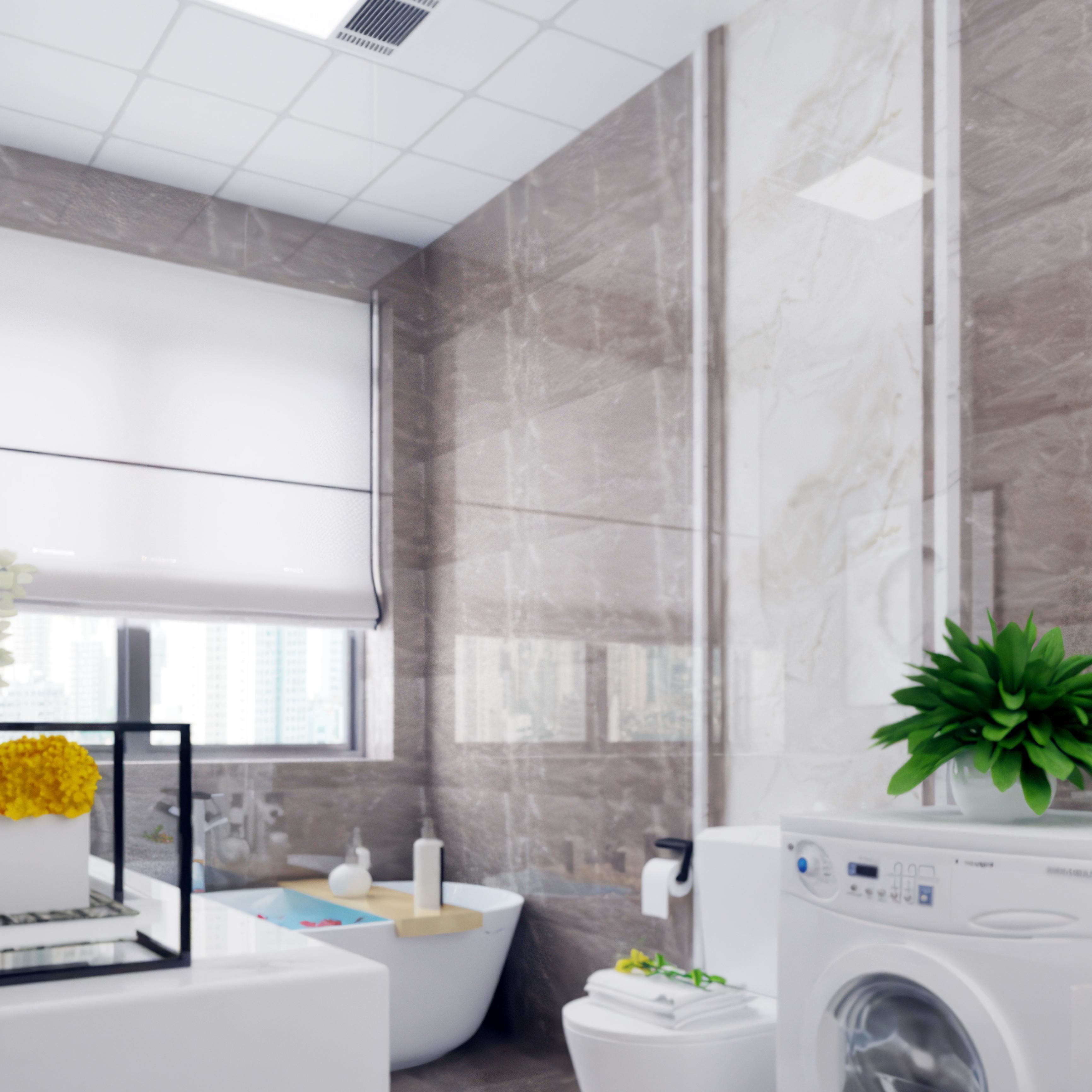 New bathroom style Chinese 3D model_2