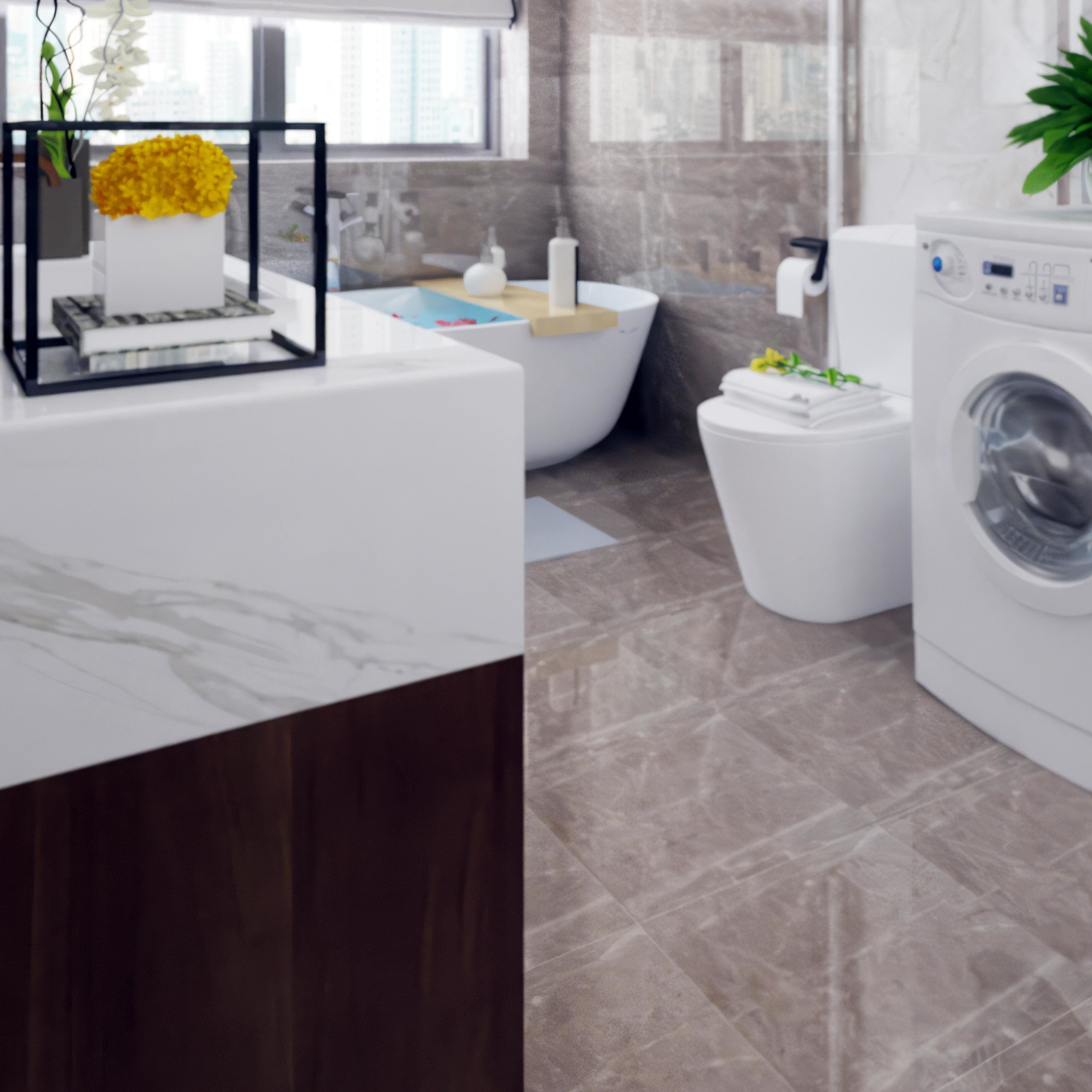 New bathroom style Chinese 3D model_4