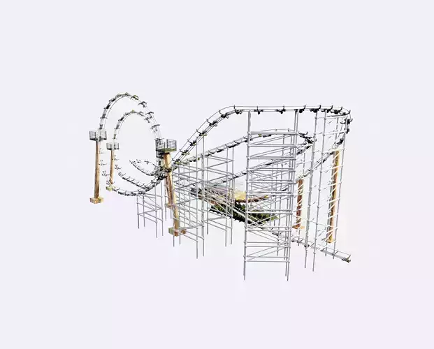 Modern coaster roller 3D model
