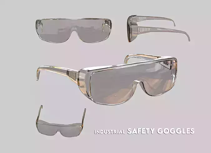  Industrial SAFETY GLASSES transparent