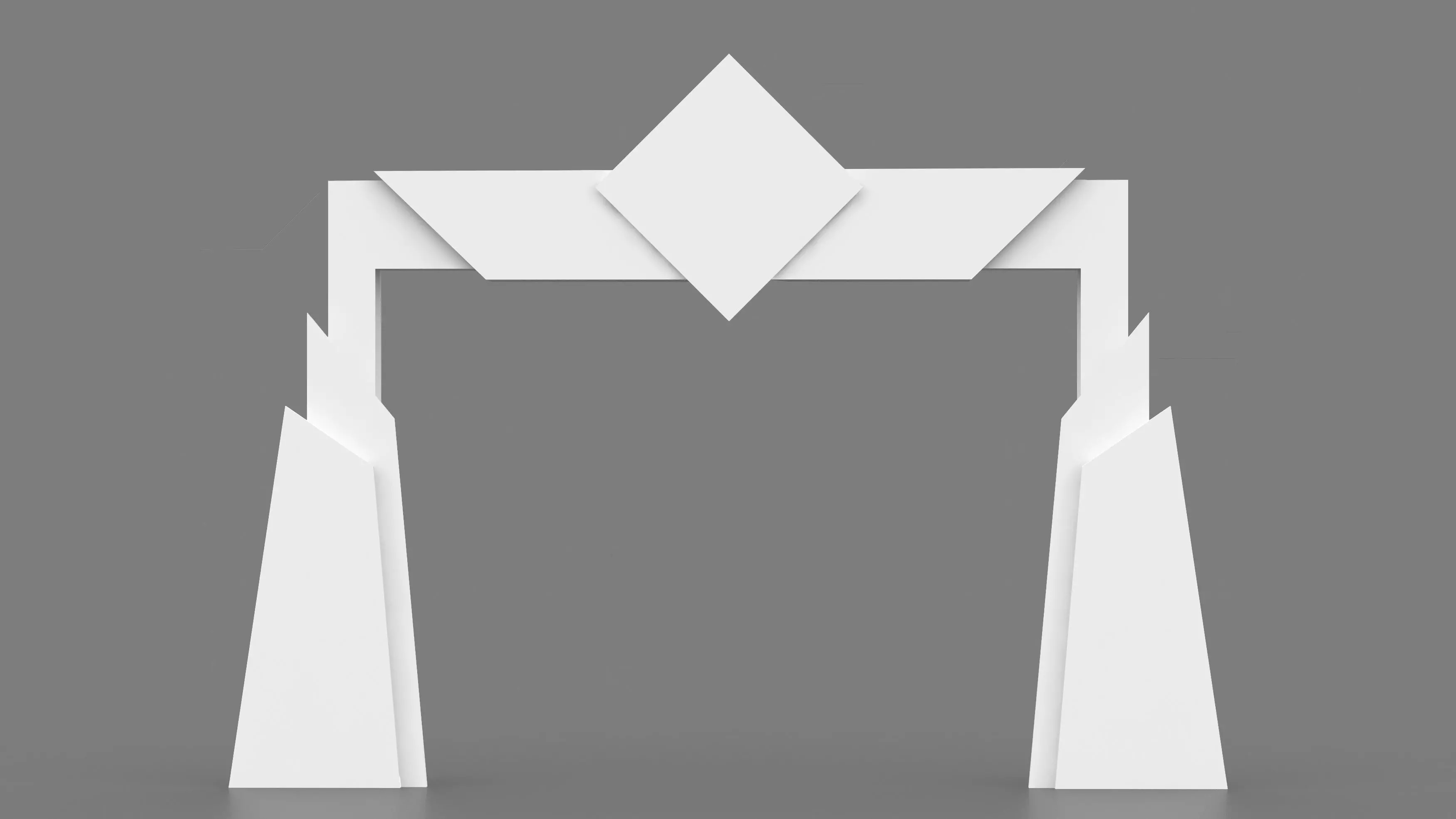 Arch Gate 01 Model  Free low-poly 3D model_0