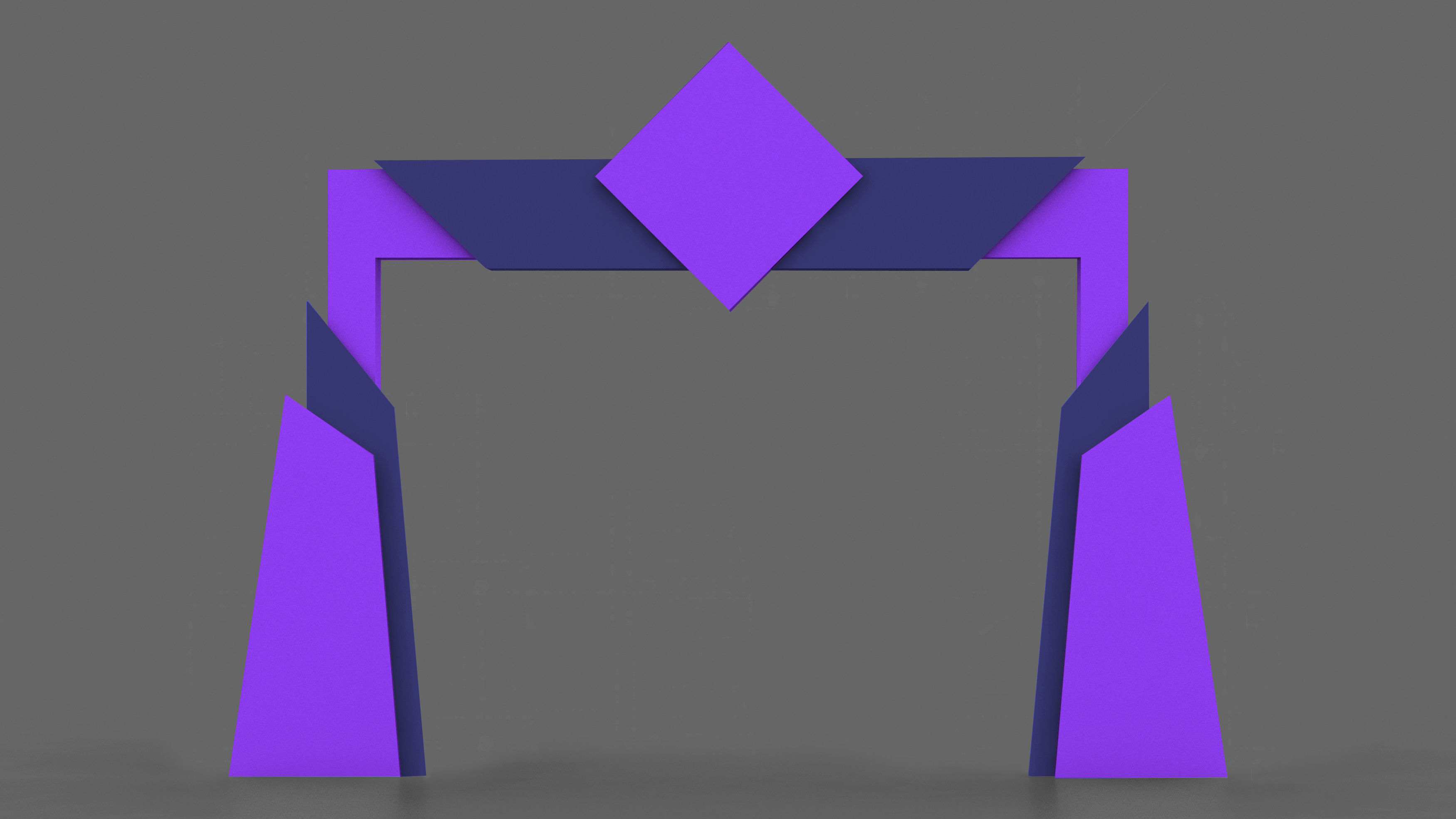 Arch Gate 01 Model  Free low-poly 3D model_6