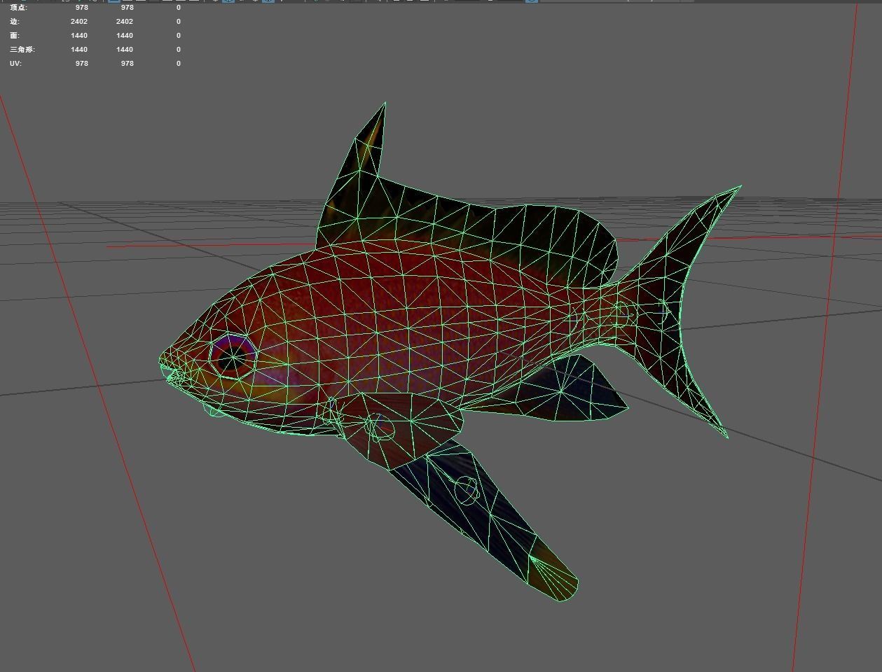 Serranidae Low-poly 3D model_2