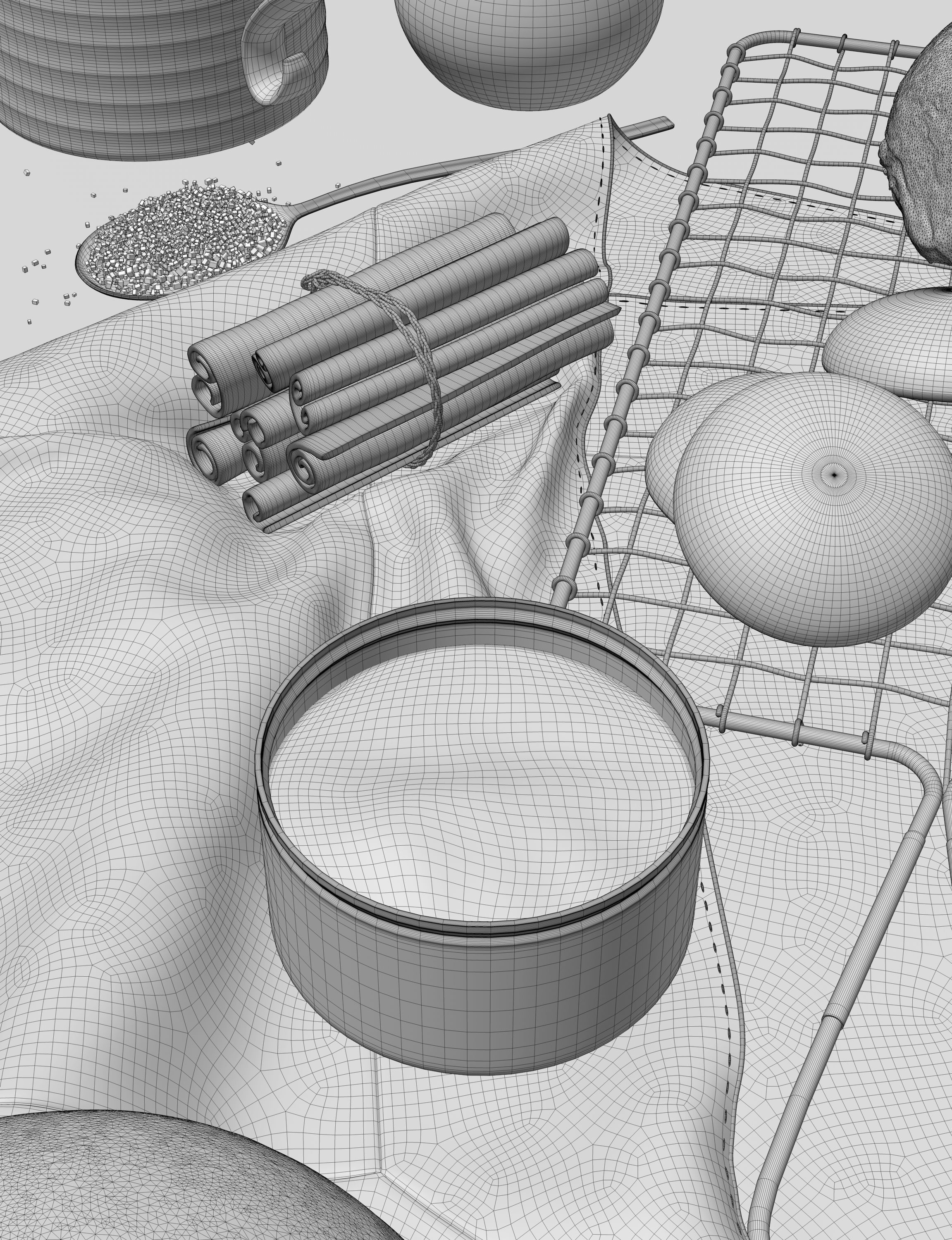 Breakfast food set - 3d scans and 3d models 3D model_10