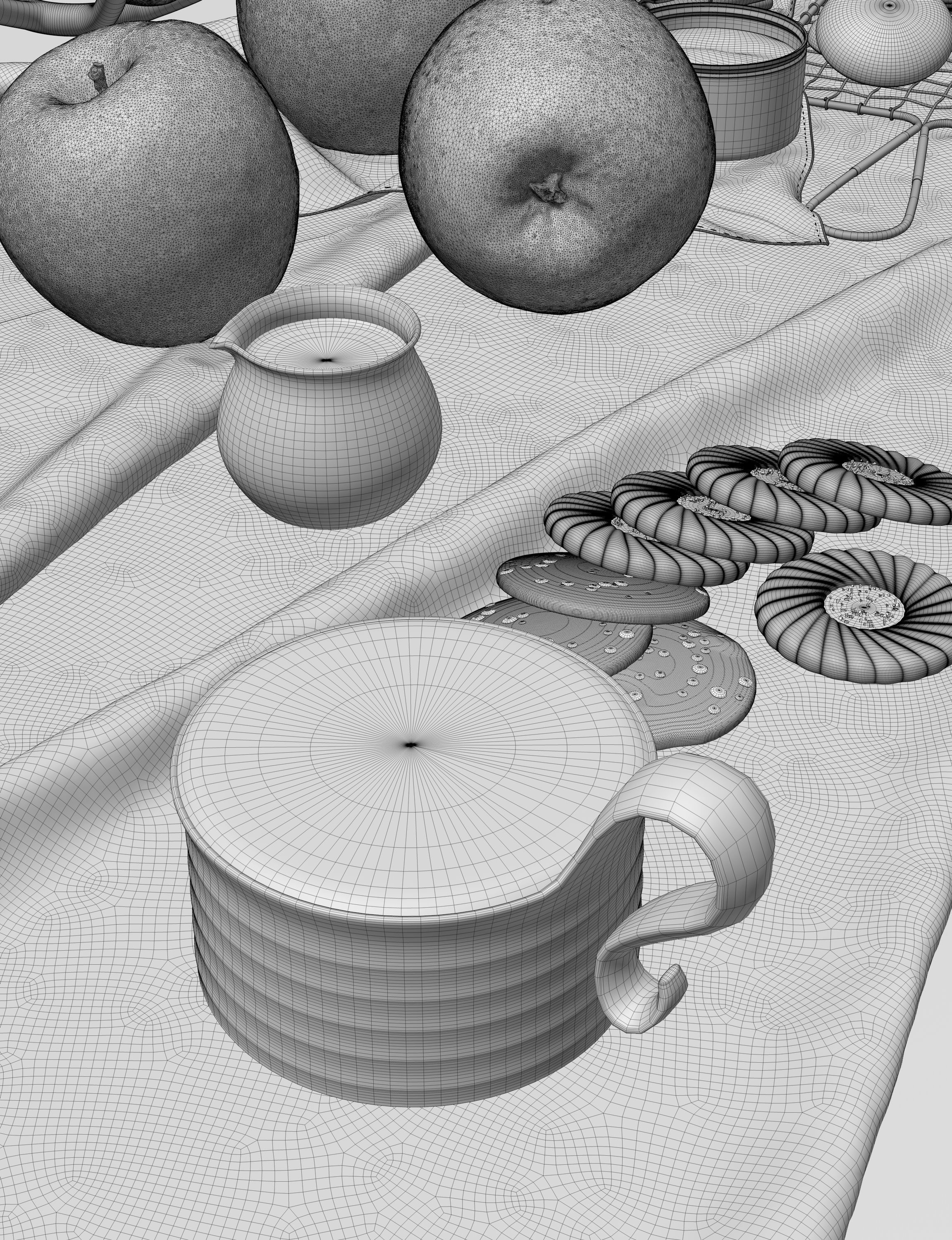 Breakfast food set - 3d scans and 3d models 3D model_11