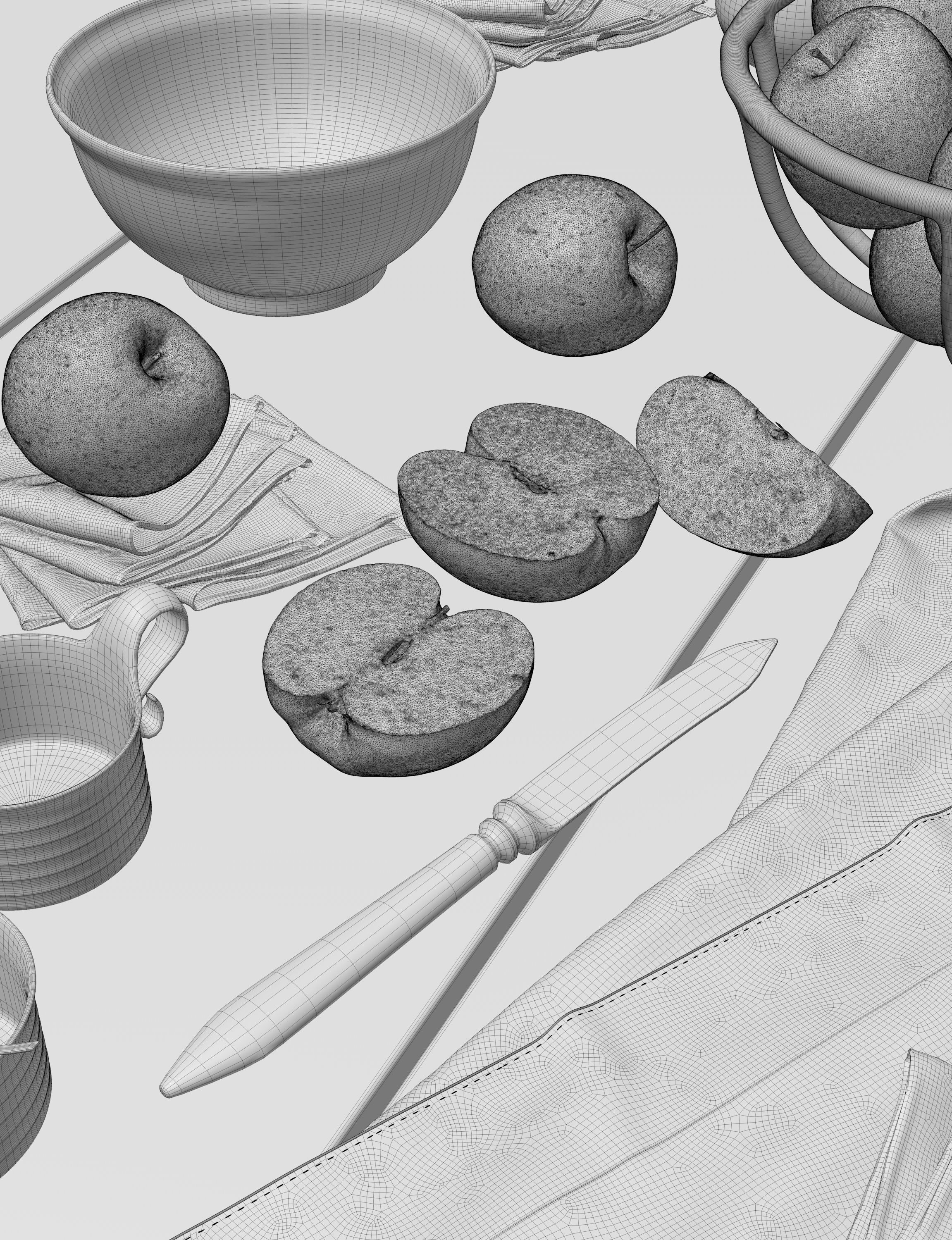 Breakfast food set - 3d scans and 3d models 3D model_8