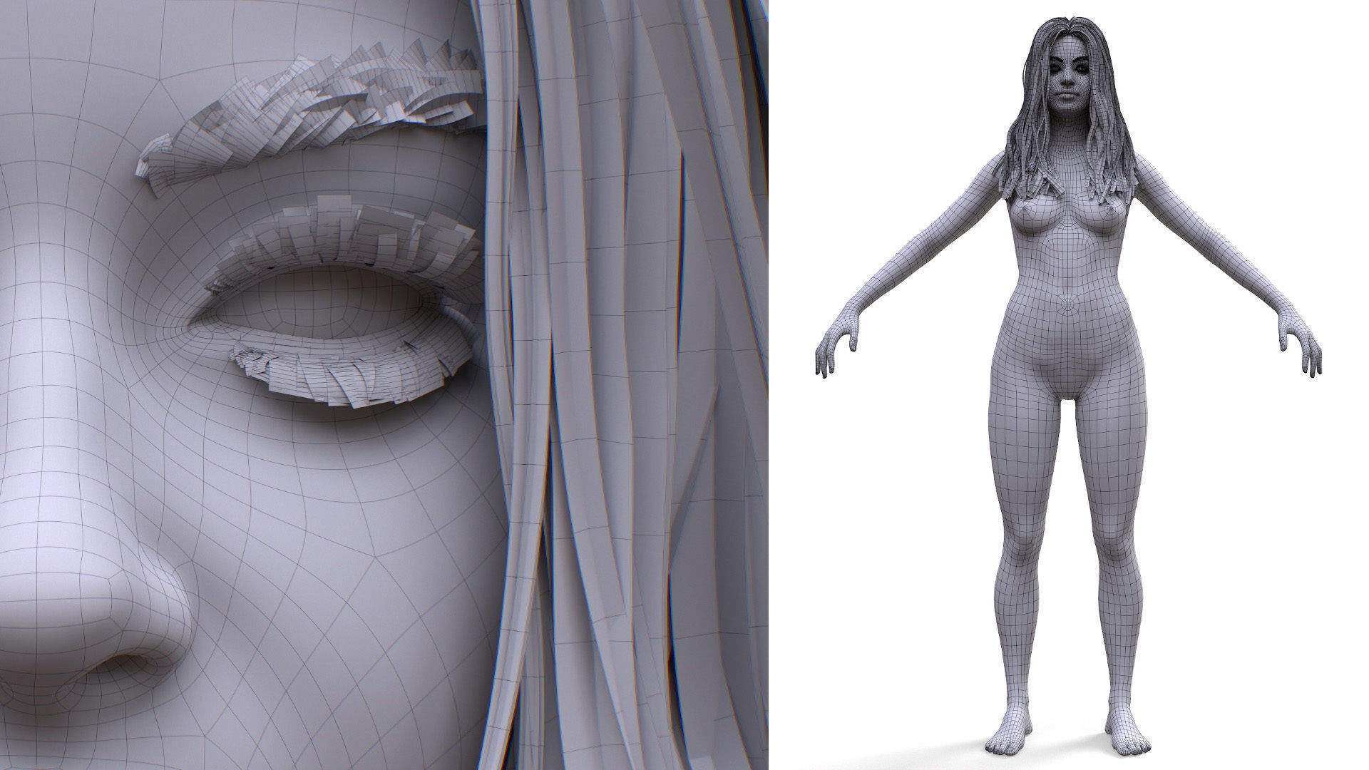 Woman Backpacker - Modular - Rigged Low-poly 3D model_15